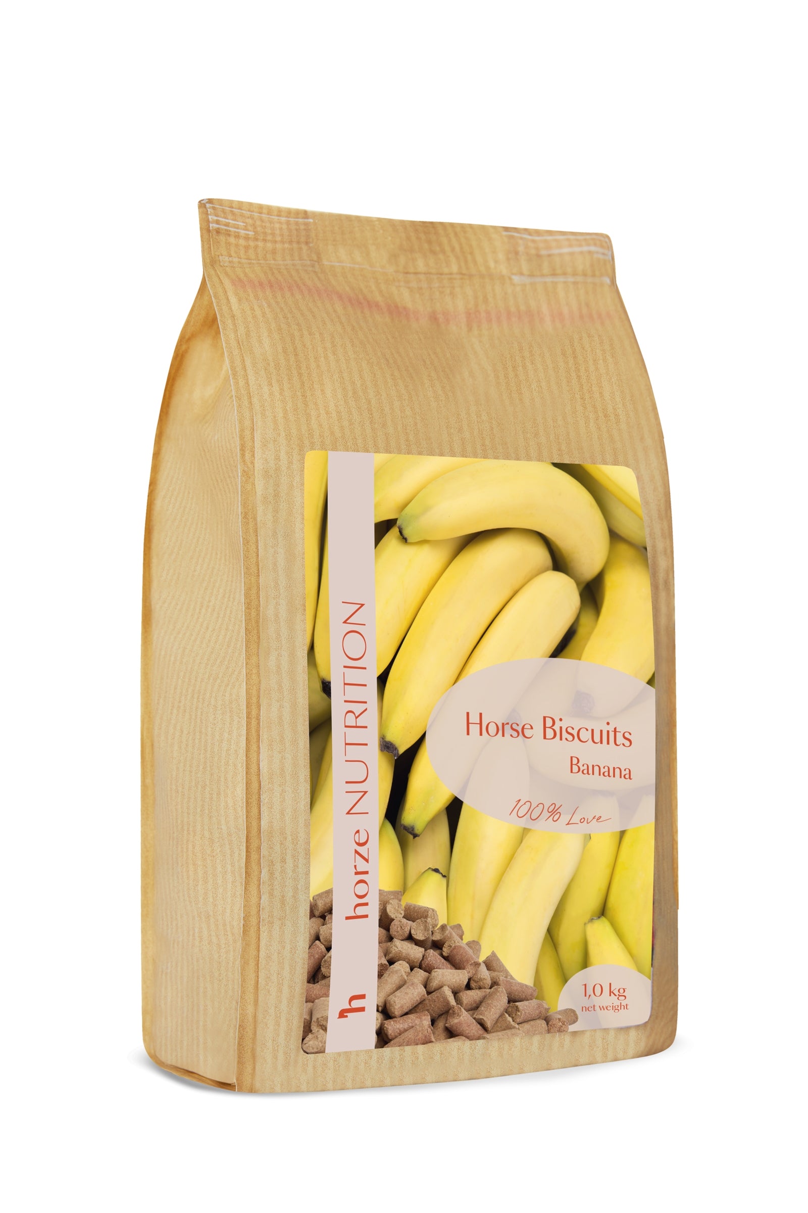 Horze Biscuits godbiter, banan, 1 kilo Horse Feed & Nutrition