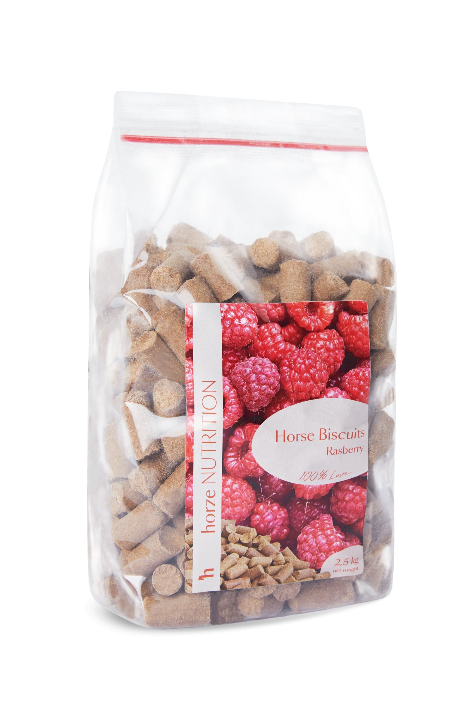 Horze Biscuits godbiter, bringebær, 2,5 kilo Horse Feed & Nutrition