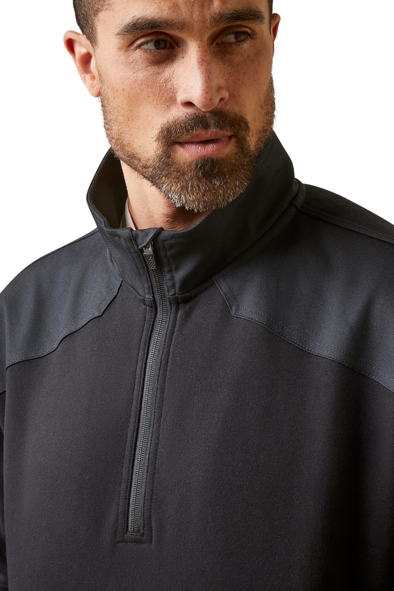 Ariat Rebar Workman Duracanvas Men's 1/4 Zip Sweatshirt Mens Riding Clothing