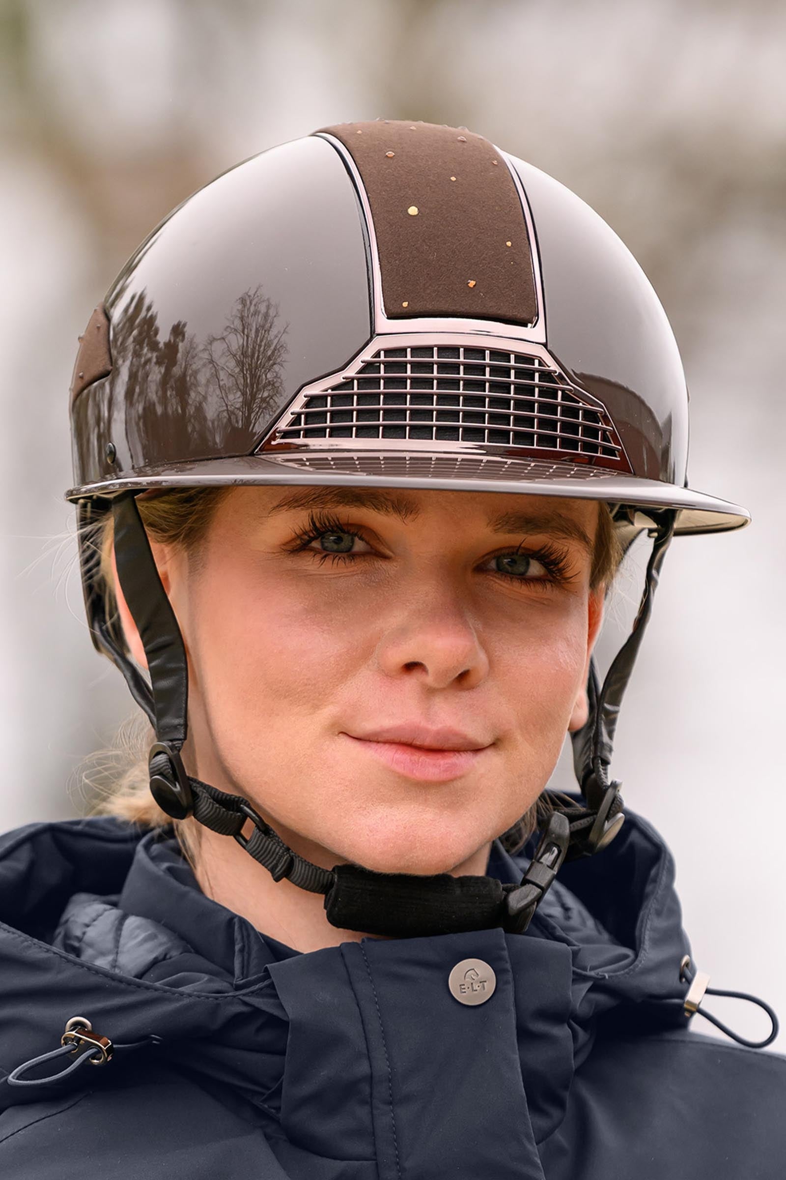 SWING H24 Lady Spark Glossy Riding Helmet Safety Equipment