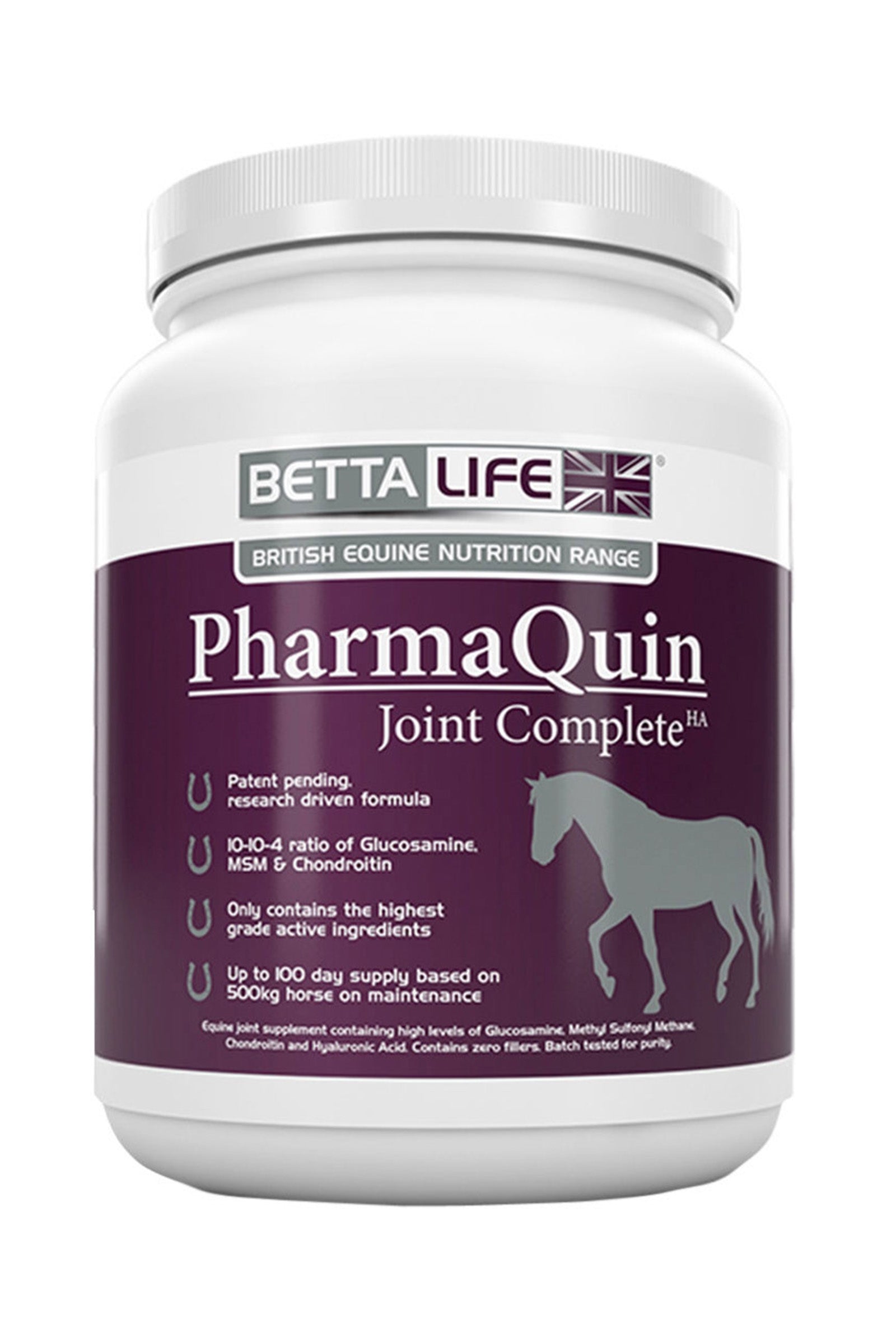 Betta Life PharmaQuin leddtilskudd HA Equine 1 kg Horse Feed & Nutrition