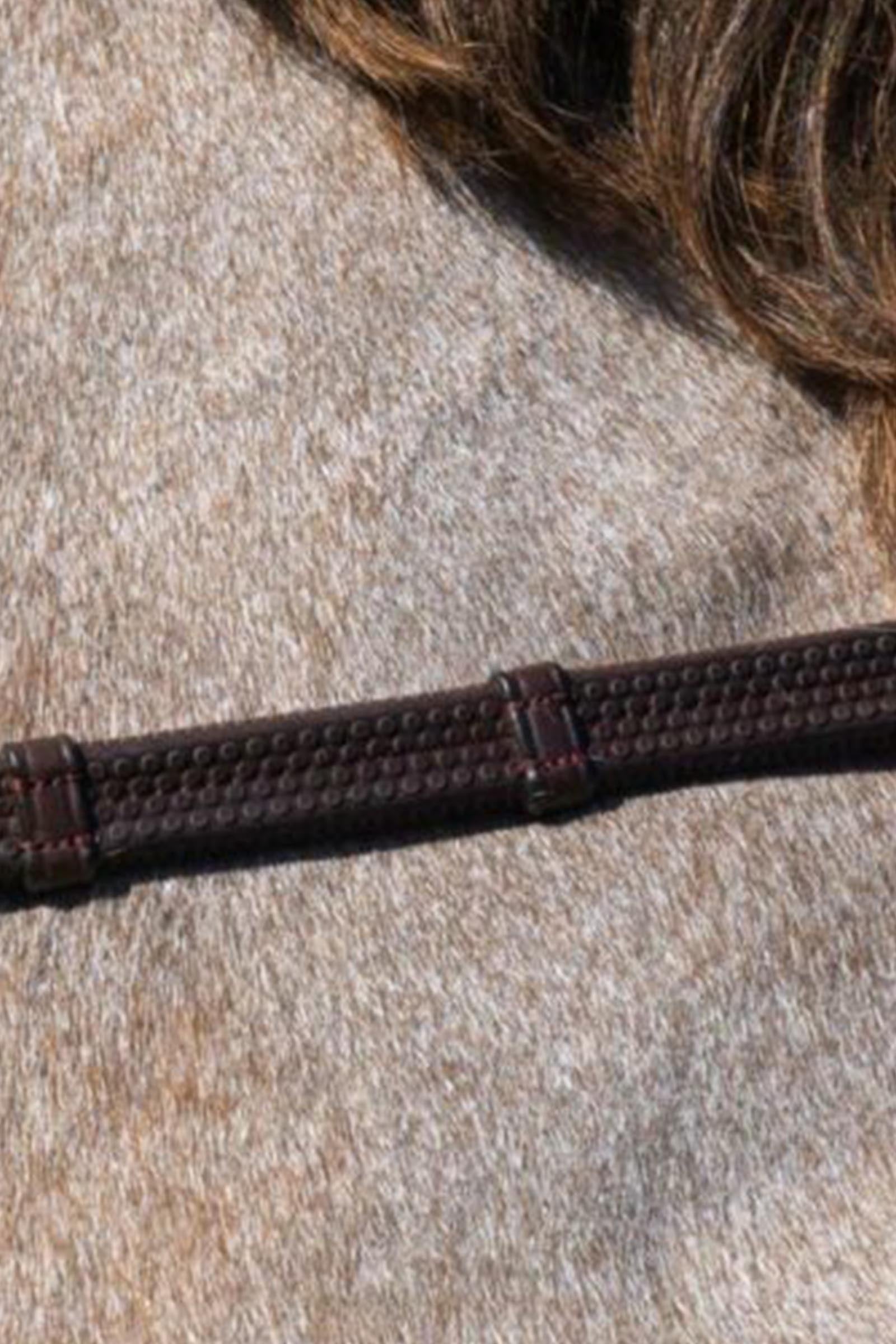 Dy'on Working 1/2 Rubber Reins With 7 Leather Loops  Bridles & Reins