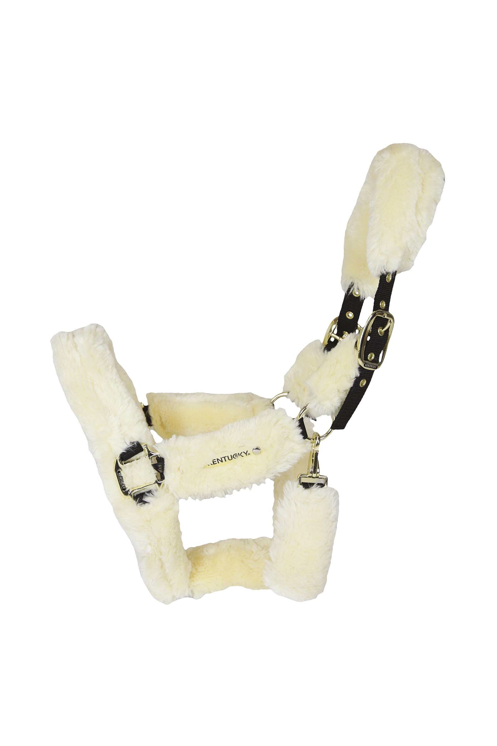 Kentucky Horsewear transportgrime med saueskinn Grimer og leietau