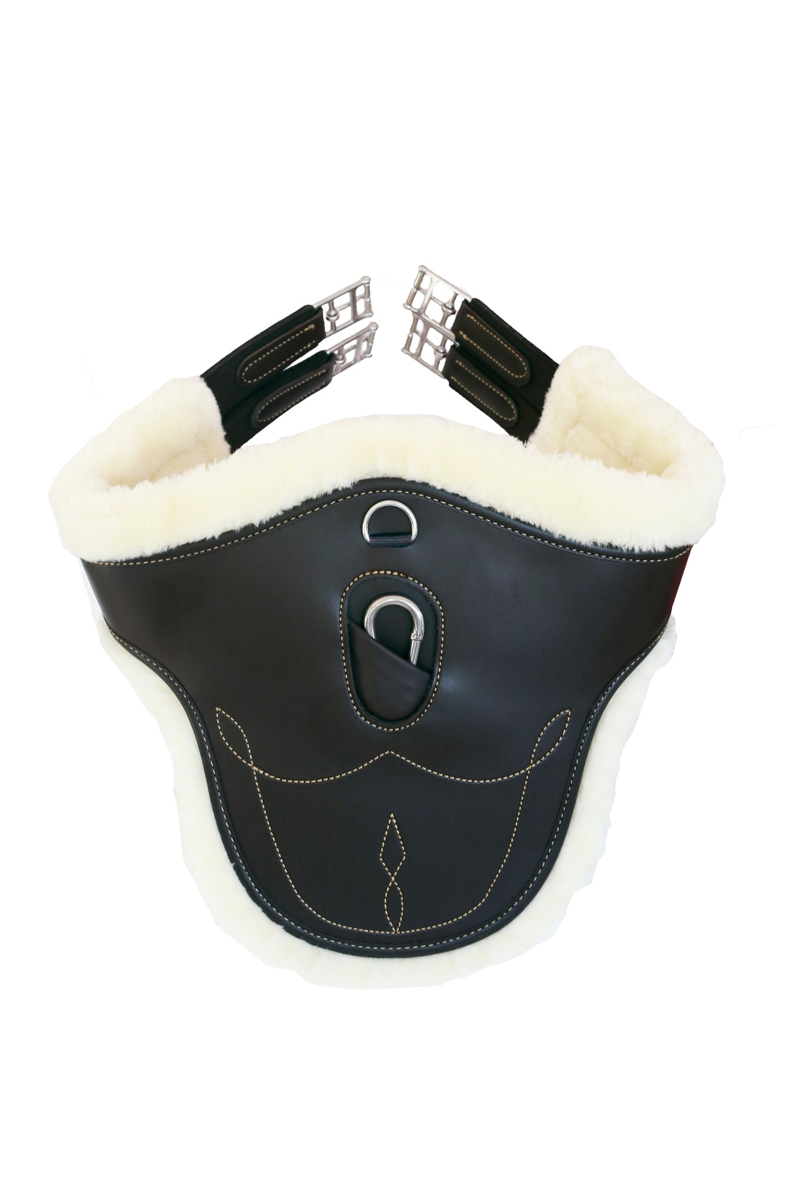 Kentucky Horsewear saueskinnsgjord med mageplate Saler & gjorder