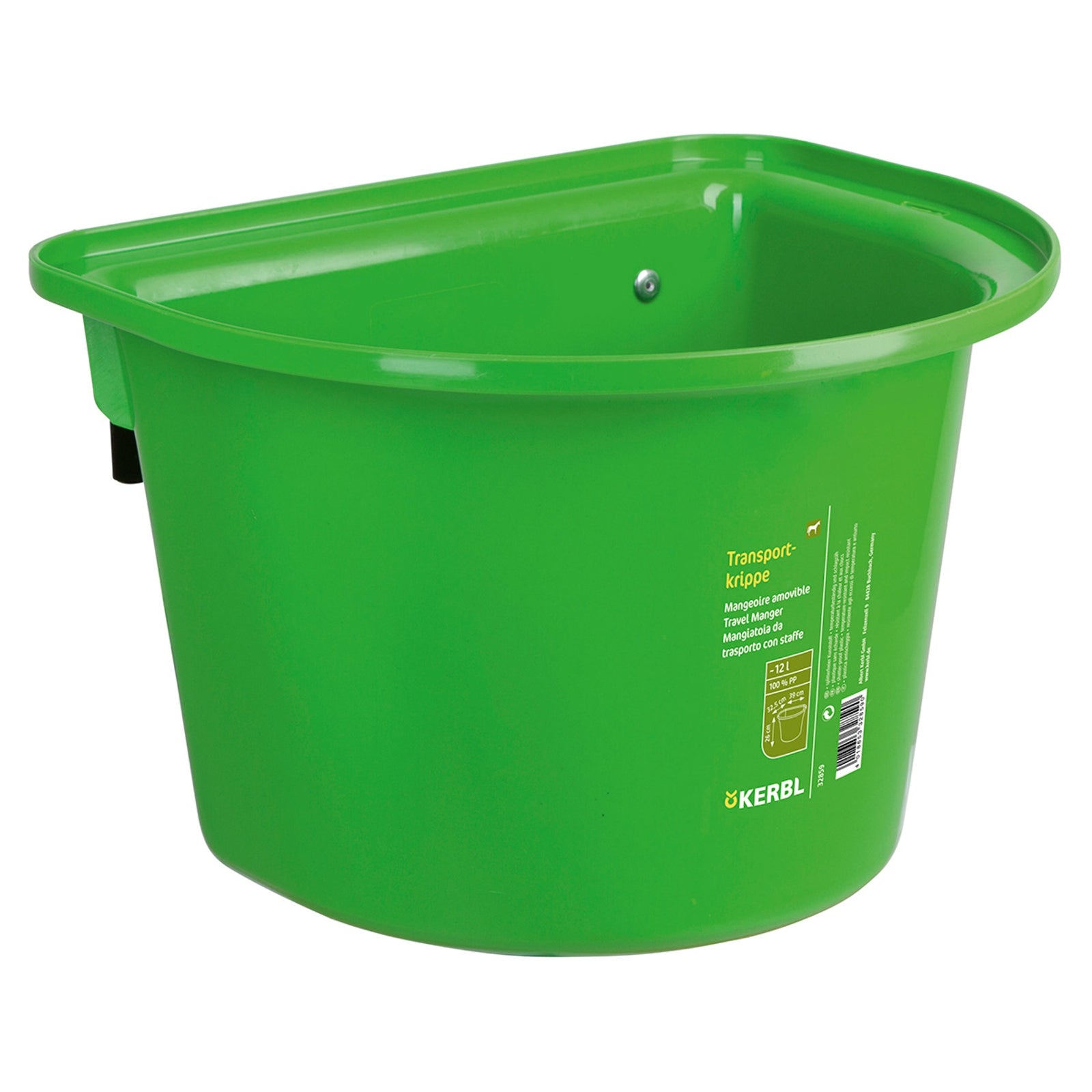Kerbl transportkrybbe 12 liter, plast med kroker Vanning og fôring