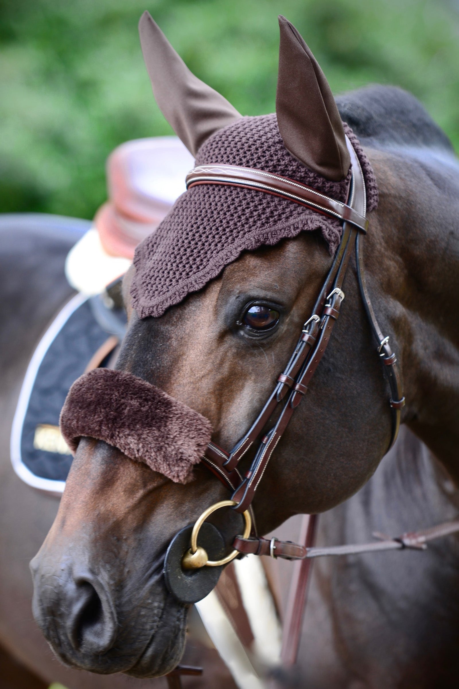 Kentucky Horsewear saueskinnsbeskyttelse for nesereim Hodelag & Tøyler