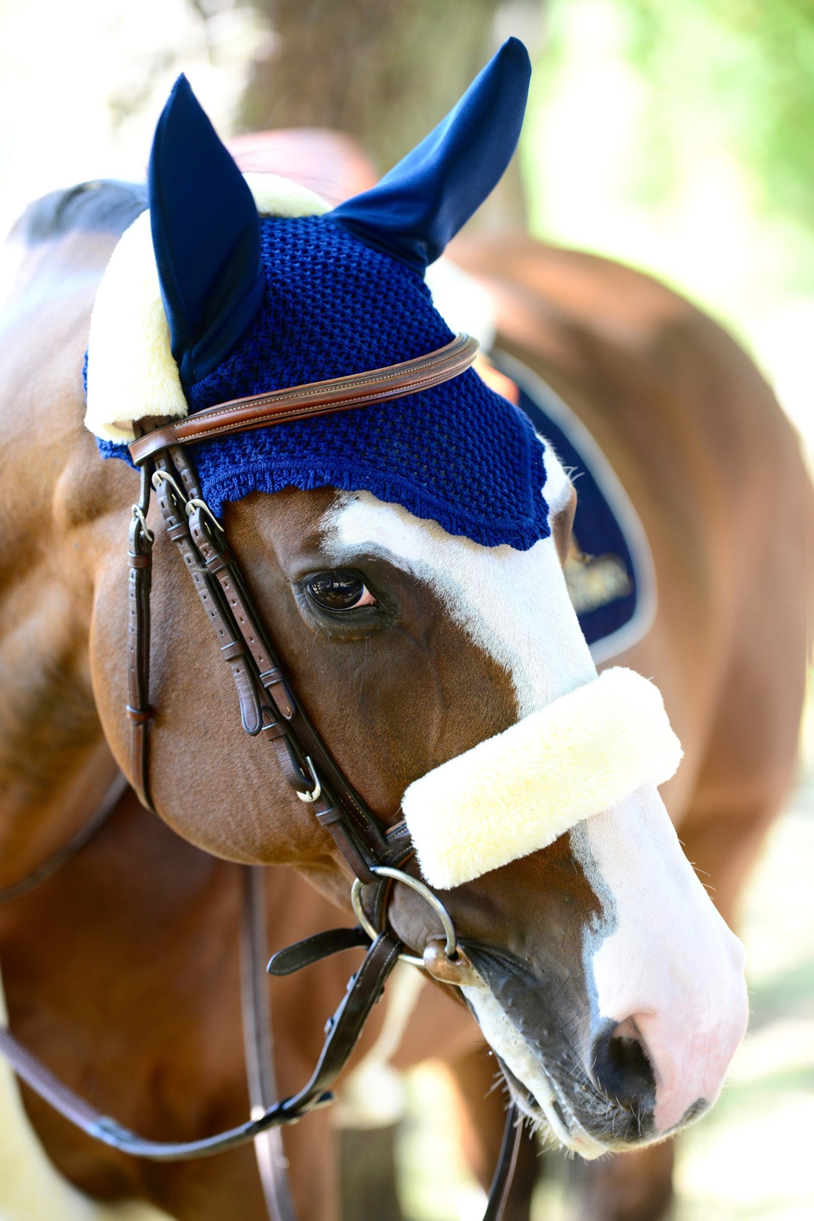 Kentucky Horsewear saueskinnsbeskyttelse for nesereim Hodelag & Tøyler