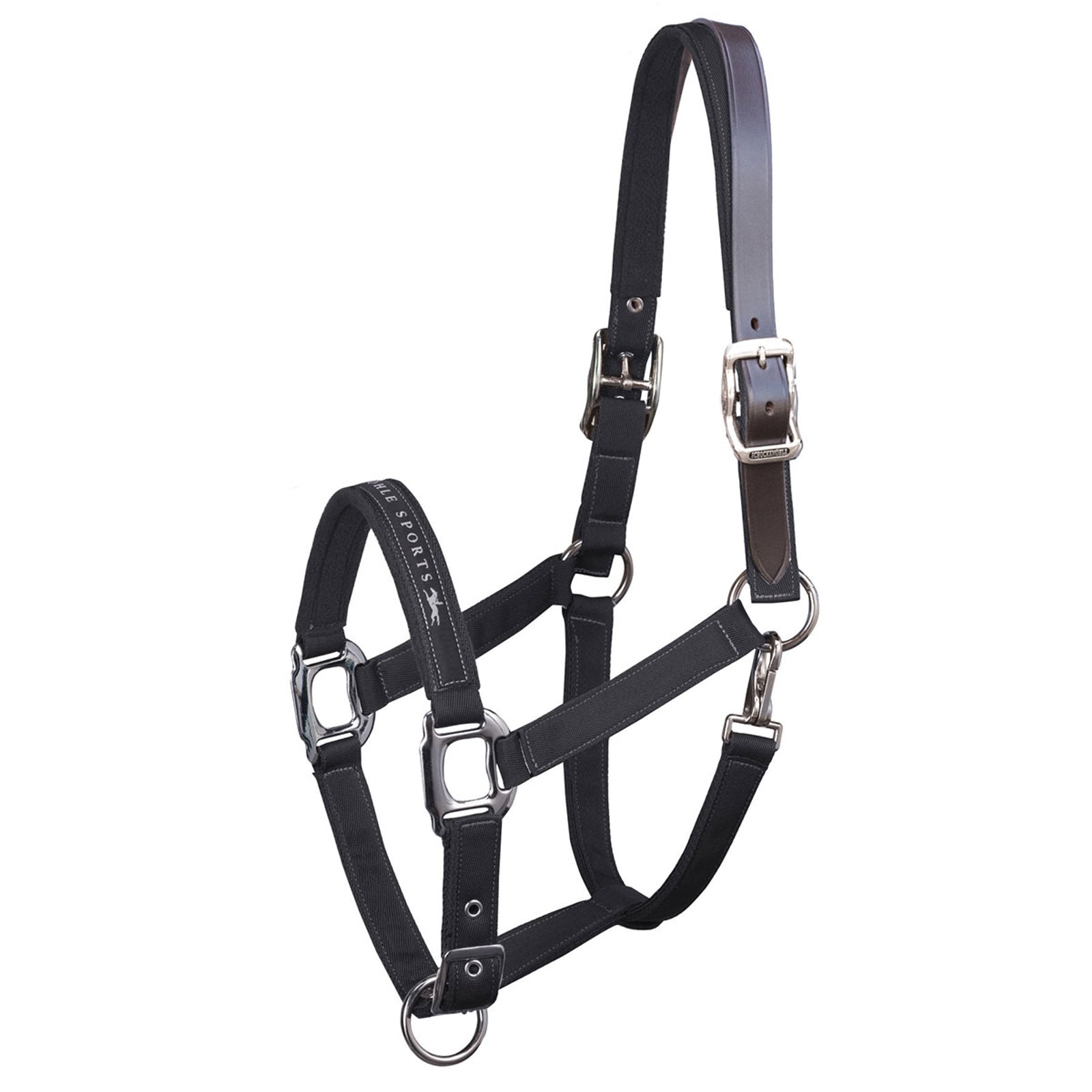 Schockemöhle Sports Memphis Breakaway, Nylon Halter + Leather strap Halters & Leads