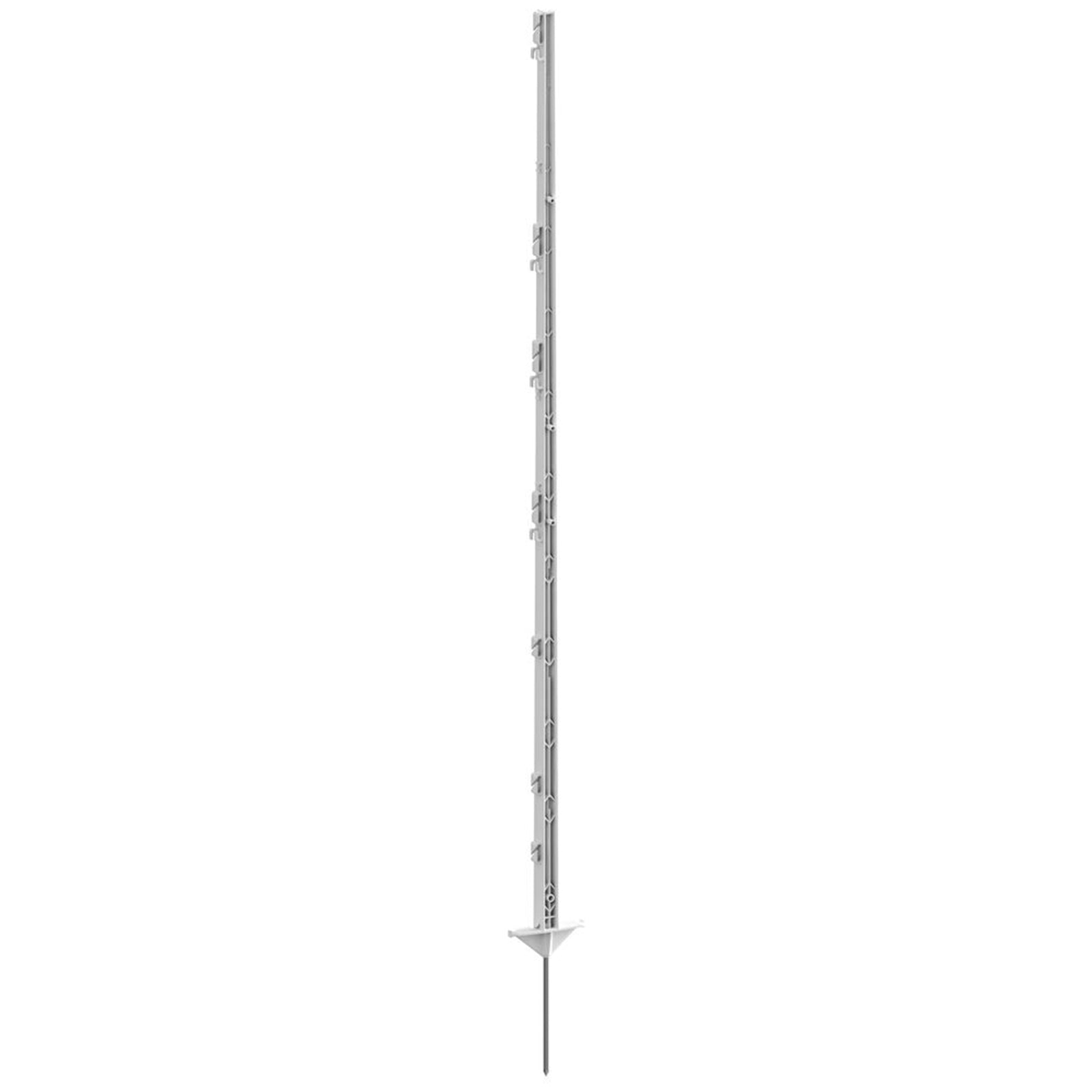 Farm Patrol Kerbl klassisk hvit plastpåle 156 cm, 21 cm pigg, 5 stk Elektrisk gjerdeutstyr