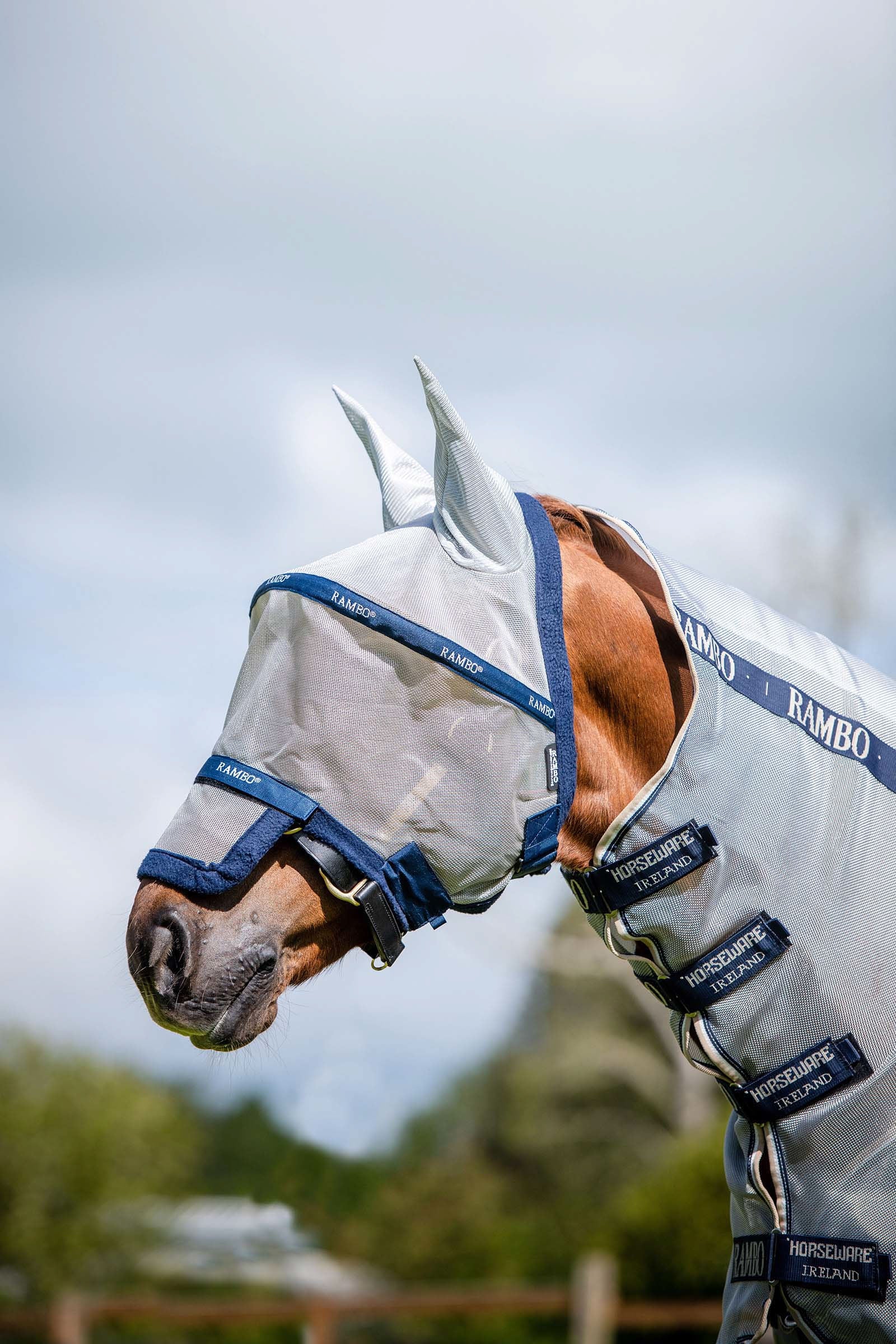 Horseware Rambo Plus fluemaske Fluebeskyttelse til hest