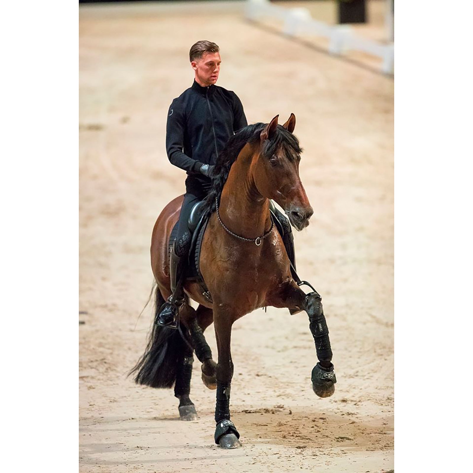 F.R.A. Freedom Riding Articles Kripton halsring (system 1) i vevd lær, 15 mm Hodelag & Tøyler