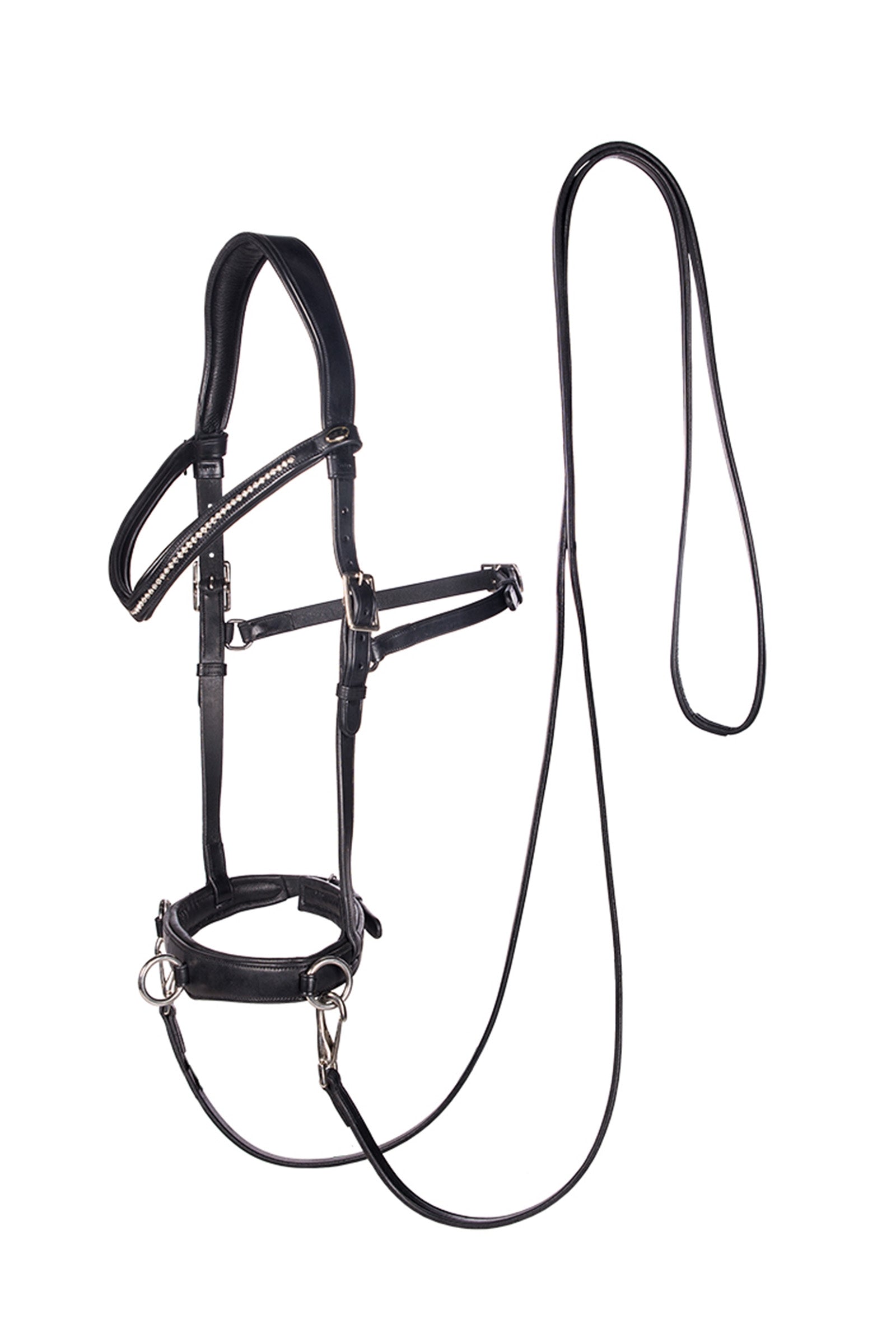 F.R.A. Freedom Riding Articles Wendy B kapsun, bitless bridle, lærtøyler med klips Hodelag & Tøyler
