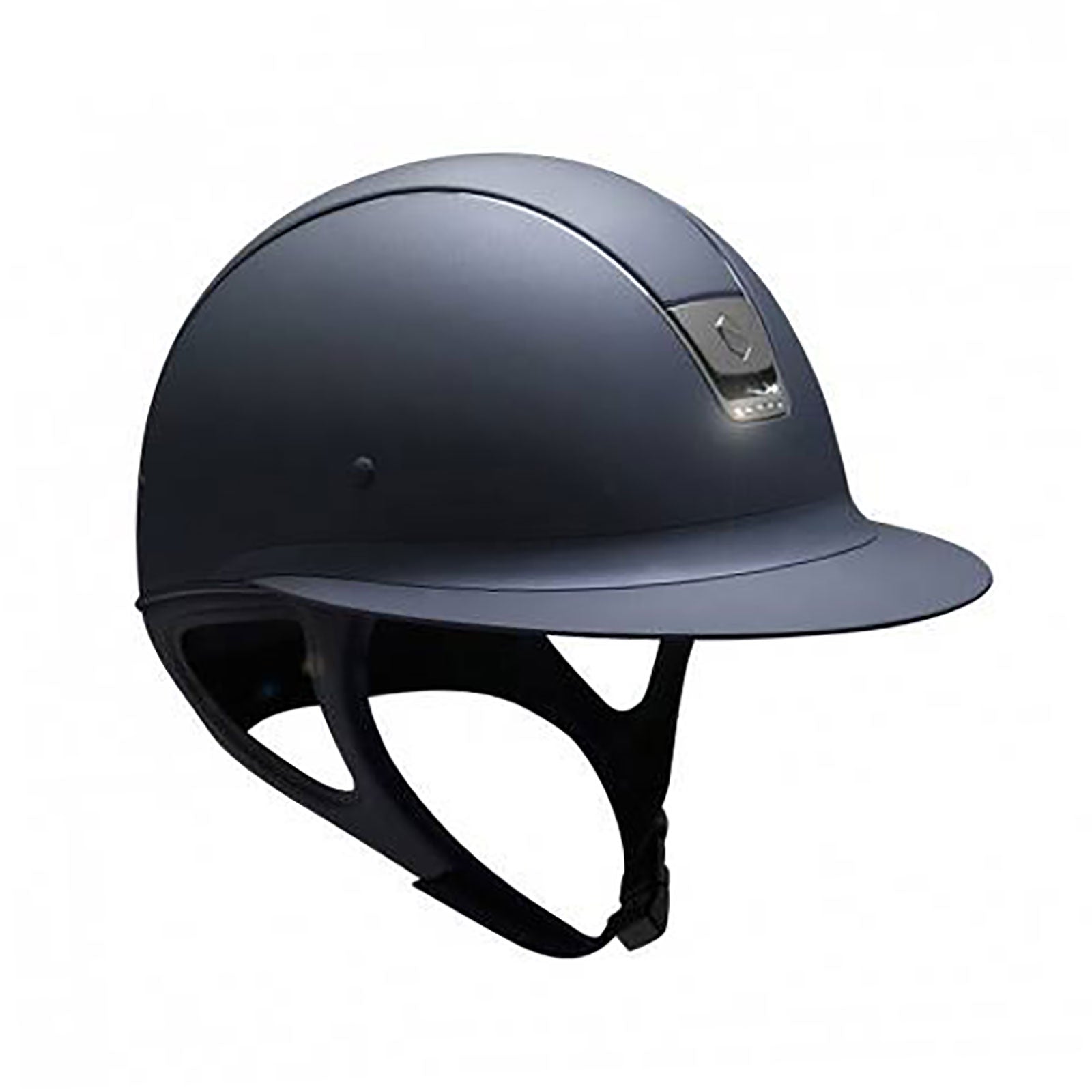 Samshield Miss Shield Shadowmatt hjelm, Black Chrome w/ 5 Swarovski (uten liner) Ridehjelm & sikkerhetsvest