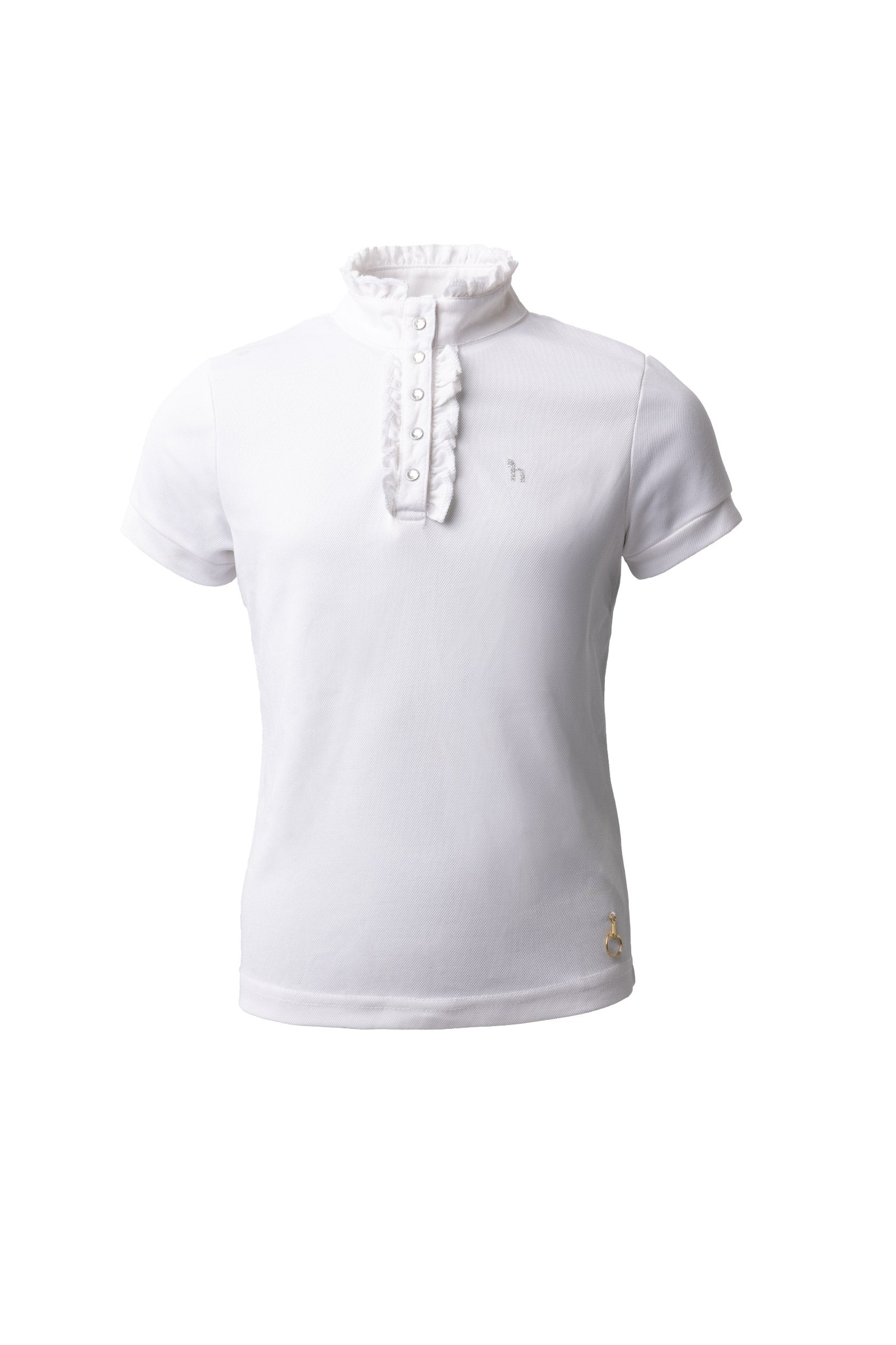 Horze Christel kortermet stevneskjorte med volang, barn Rideklær til barn