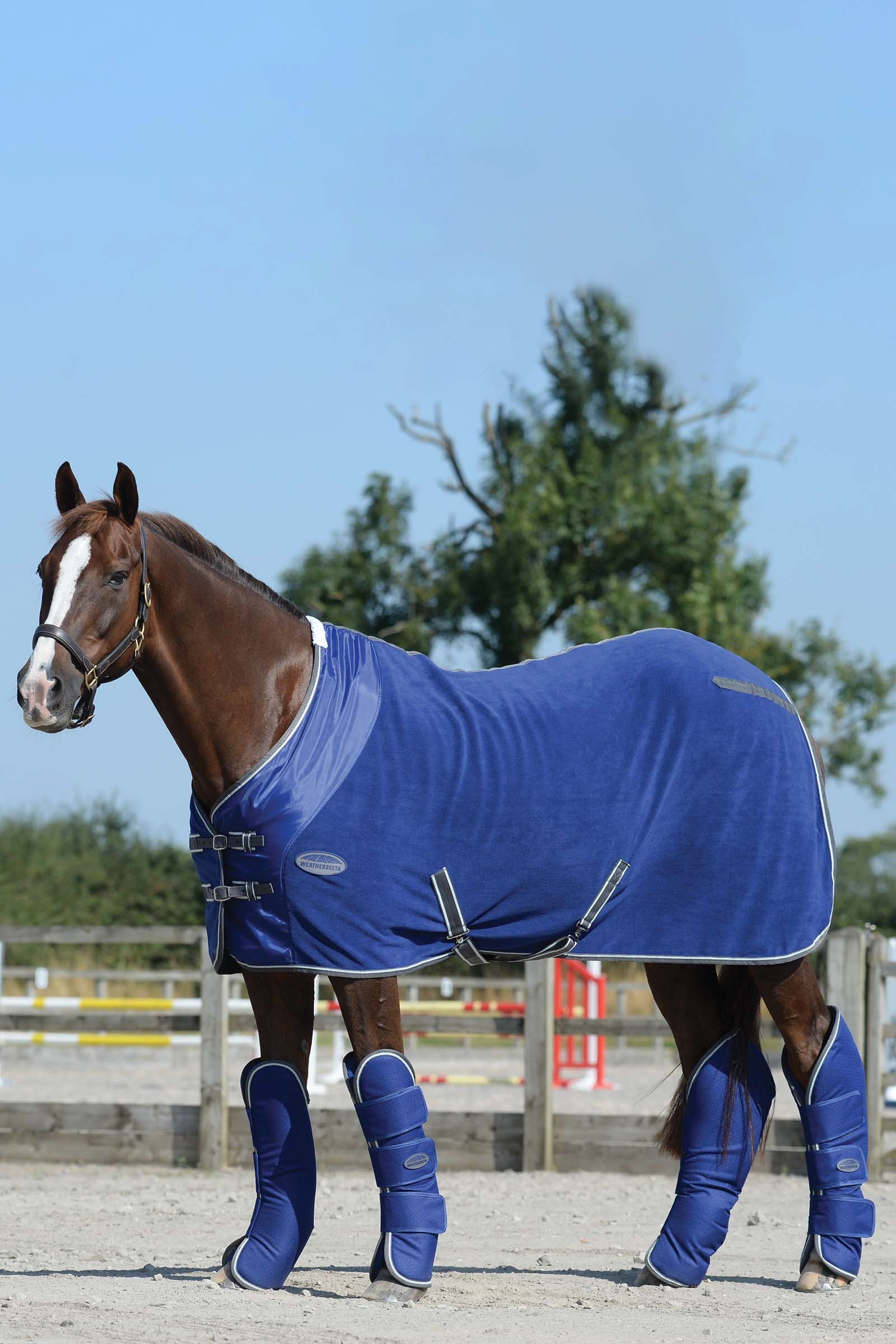 Weatherbeeta 1200D Wide Tab Long Travel Boots Leg Protection & Hoof Protection for Horses