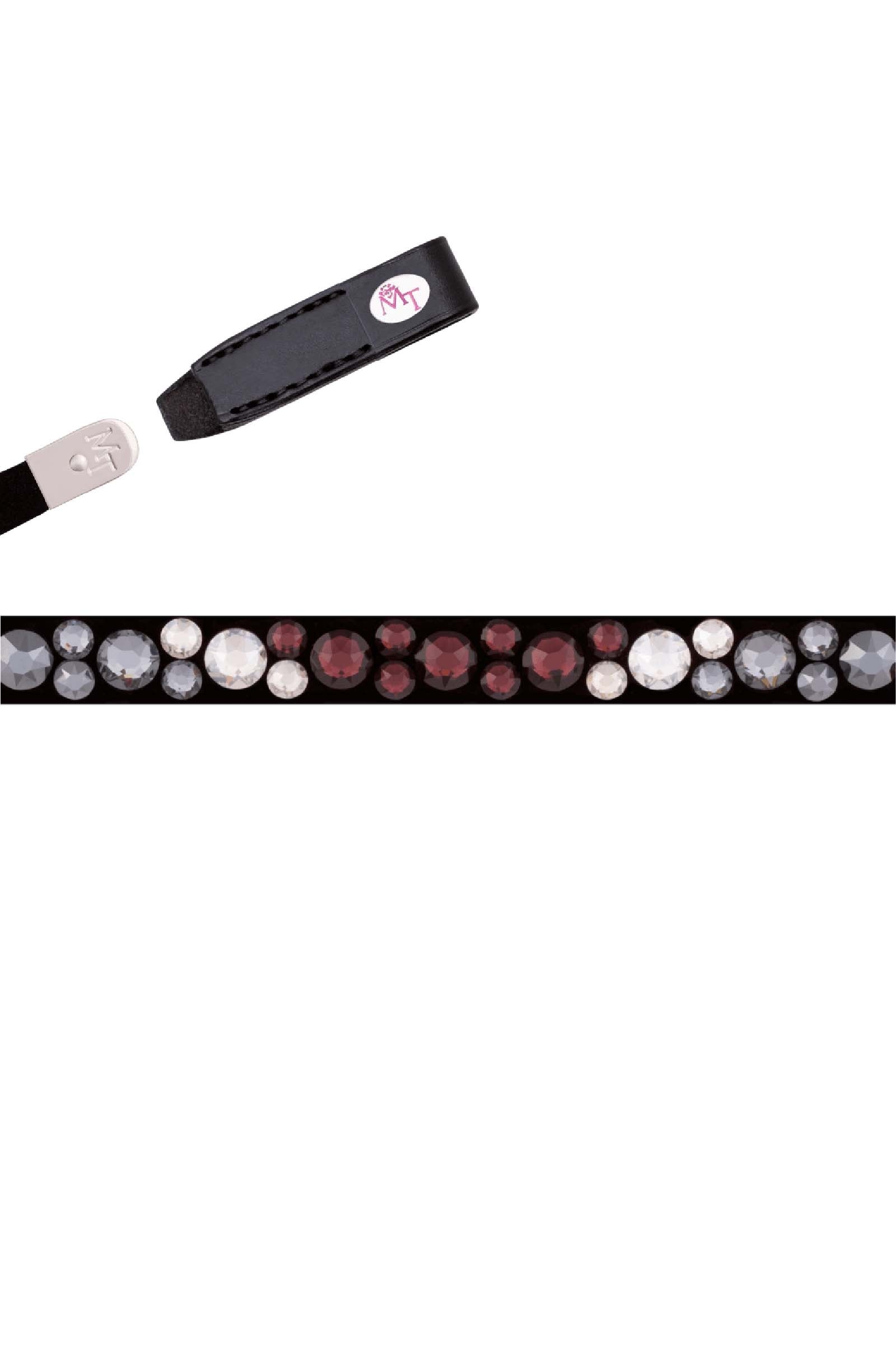 MagicTack Magical Tack Burgundy Black by Lia & Alfi Bling Classic pannebånd Hodelag & Tøyler