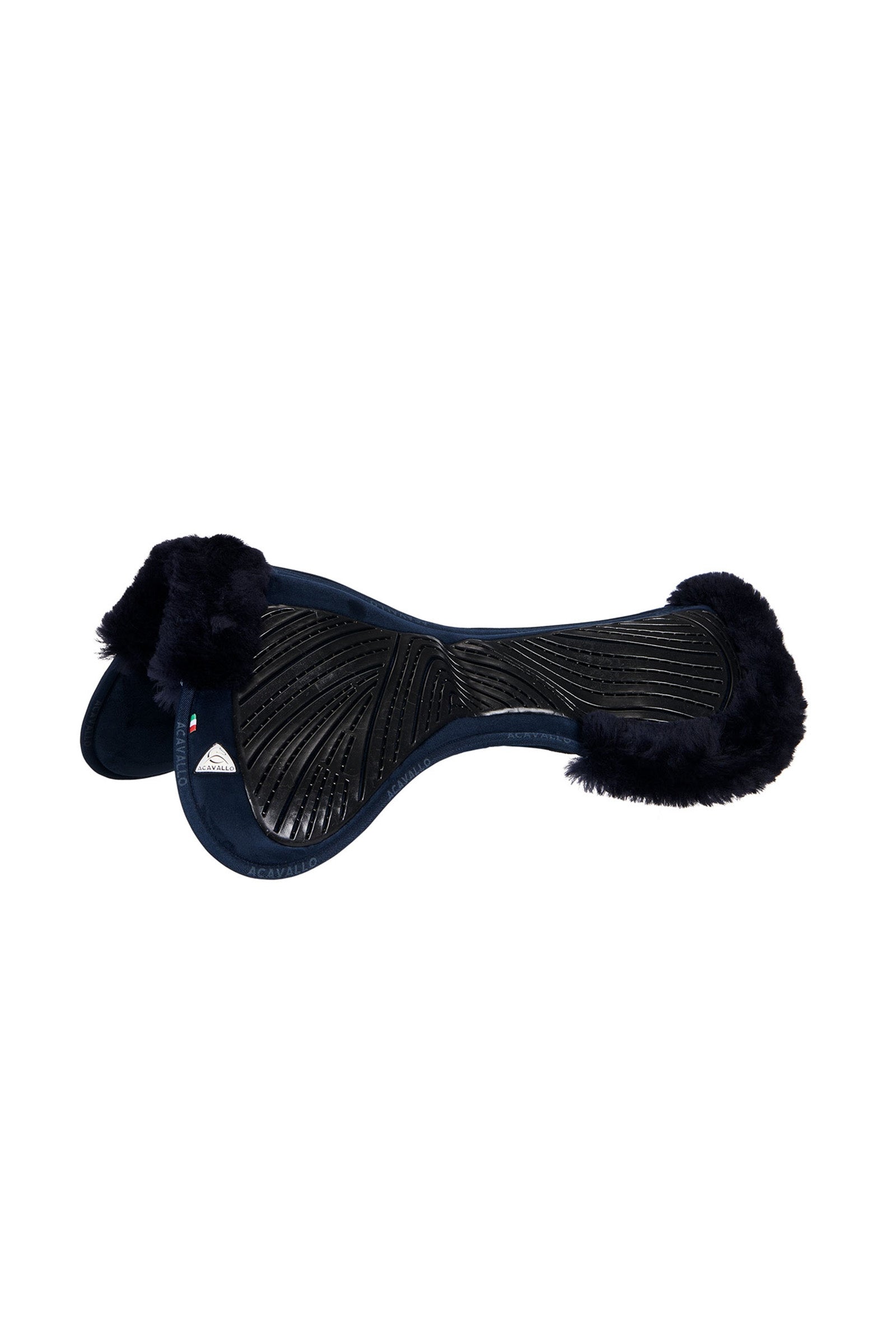 Acavallo Close Contact Gel & Memory Foam halvpad med saueskinn Sjabraker