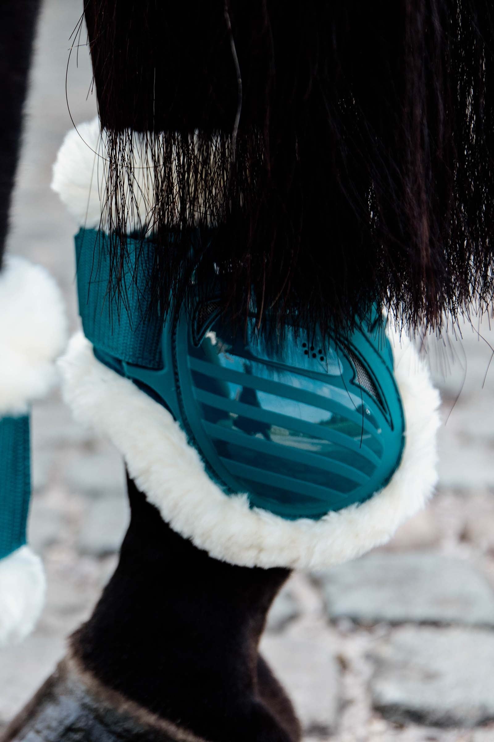 Kentucky Horsewear Vegan Sheepskin Young Horse Fetlock Boots Leg Protection & Hoof Protection for Horses