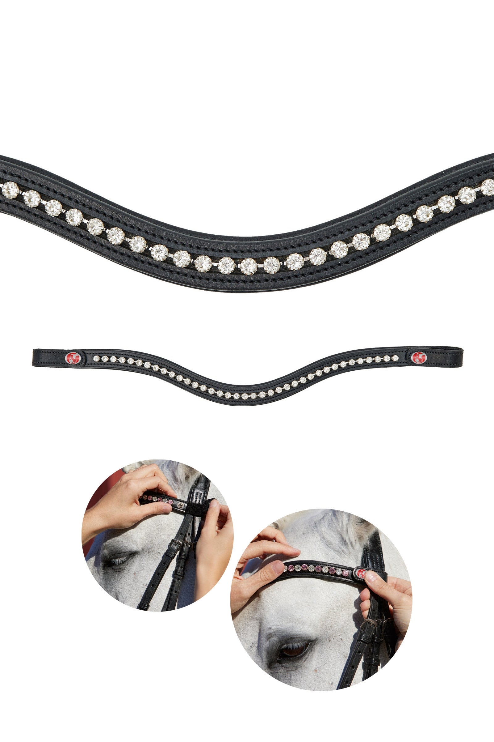 Kieffer FlexiLoop® Crystal pannebånd Hodelag & Tøyler