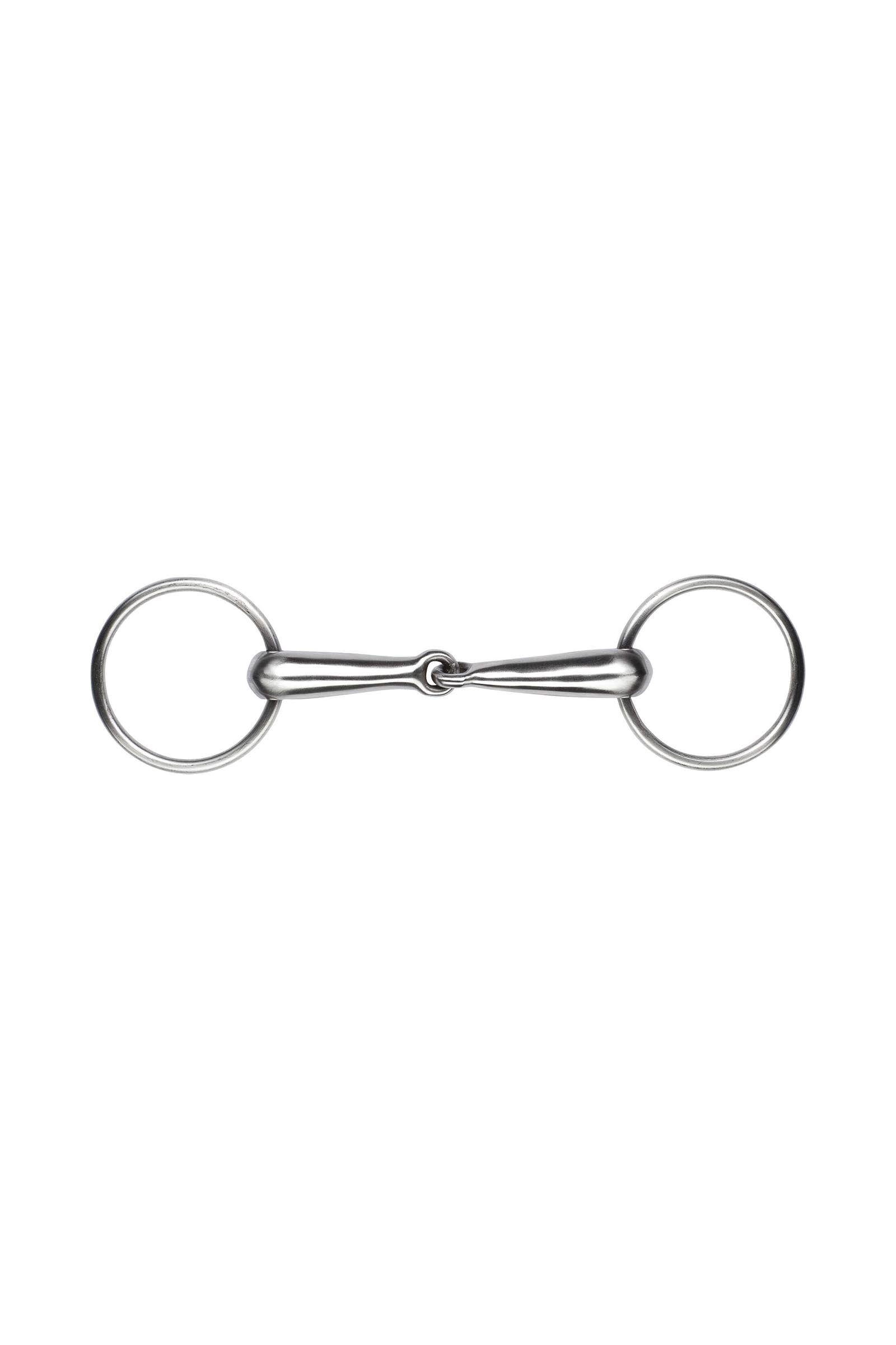 Feeling FEELING Satin Finish Stainless Steel Hollow Ring Snaffle Horse Bits