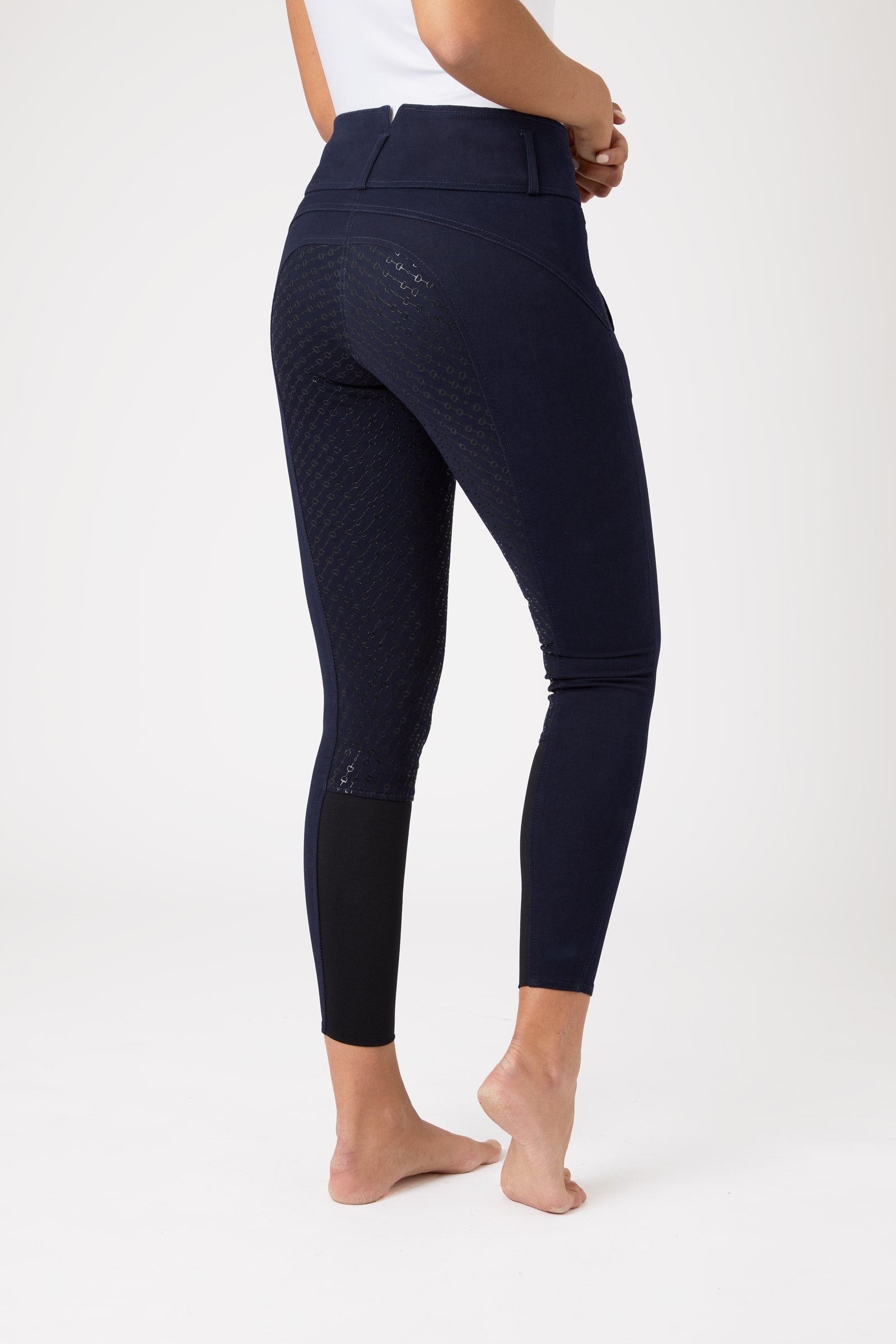 Horze Daniela helforsterkede ridebukser med silikon, dame Womens Breeches