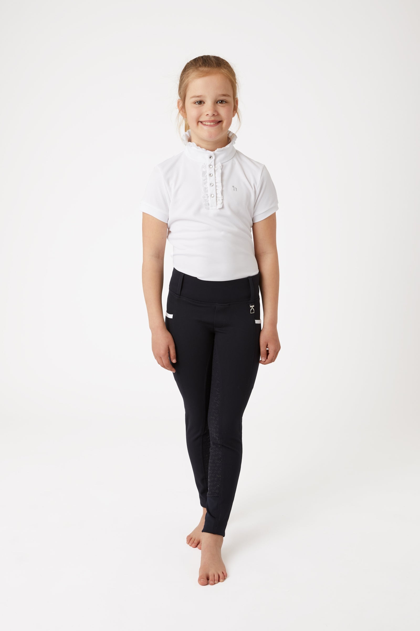 Horze Lucinda Kids High Waist Silicone Full Seat Tights Kids Apparel