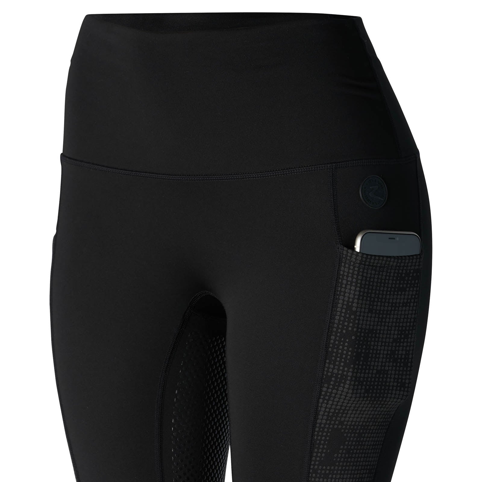 Horze Ramona Women's Reflective High Waist Tights with Fleece Womens Breeches