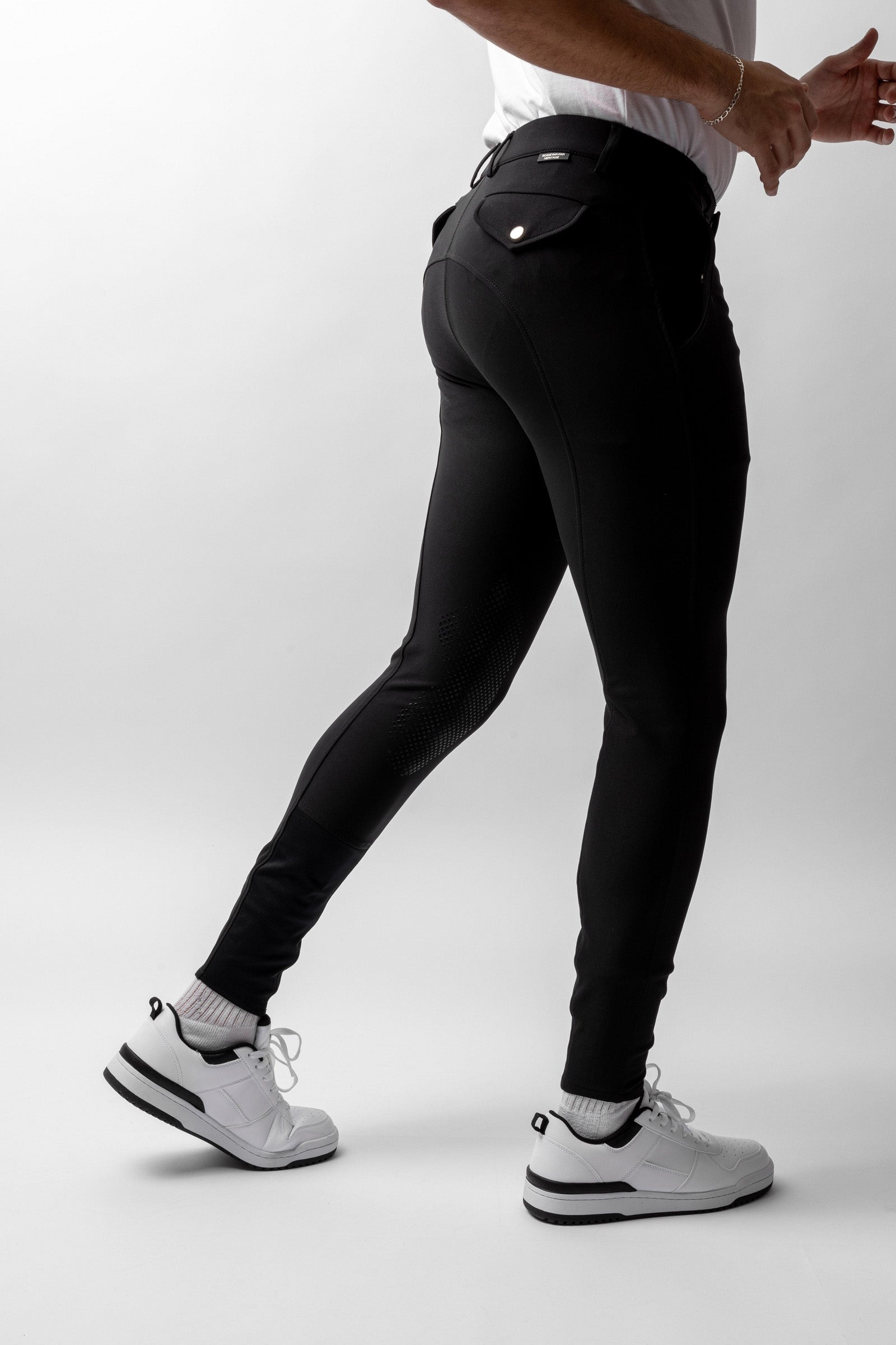 Horze Grand Prix ridebukse for menn med kneforsterkning i silikon UPF 50+ Rideklær til herre