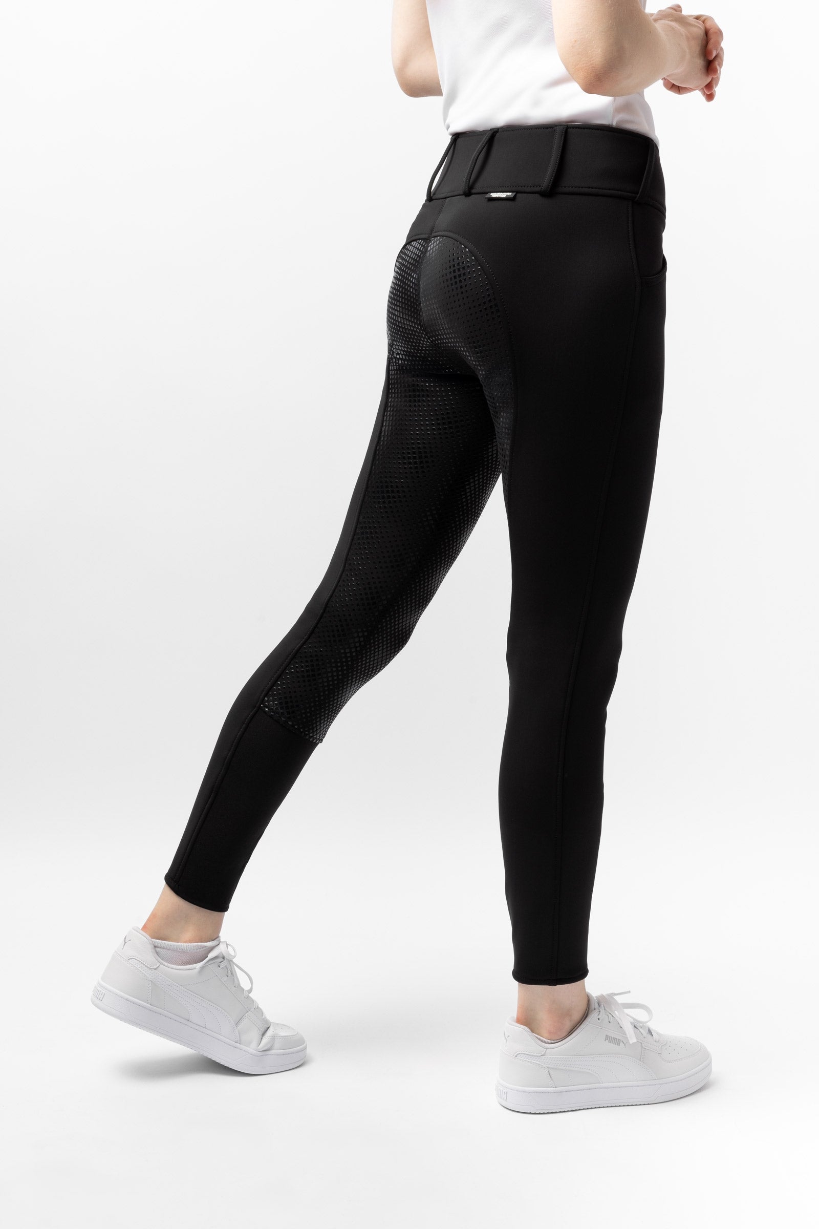 Horze Grand Prix helforsterkede thermo ridebukser i softshell, dame Womens Breeches