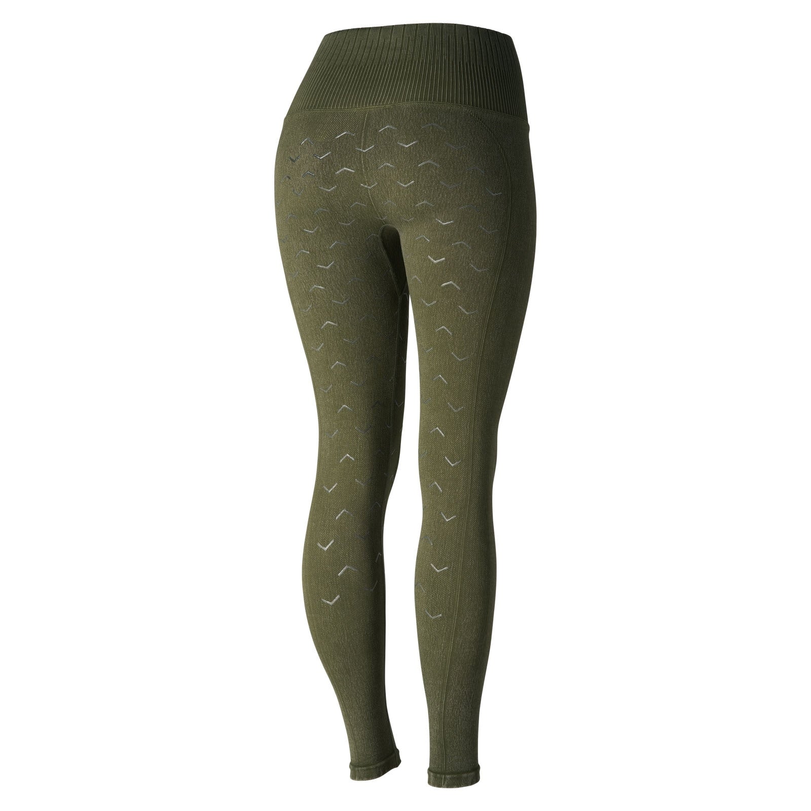 Horze Vanessa tights i denimutseende, sømløs, helforsterket med silikon, dame Womens Breeches