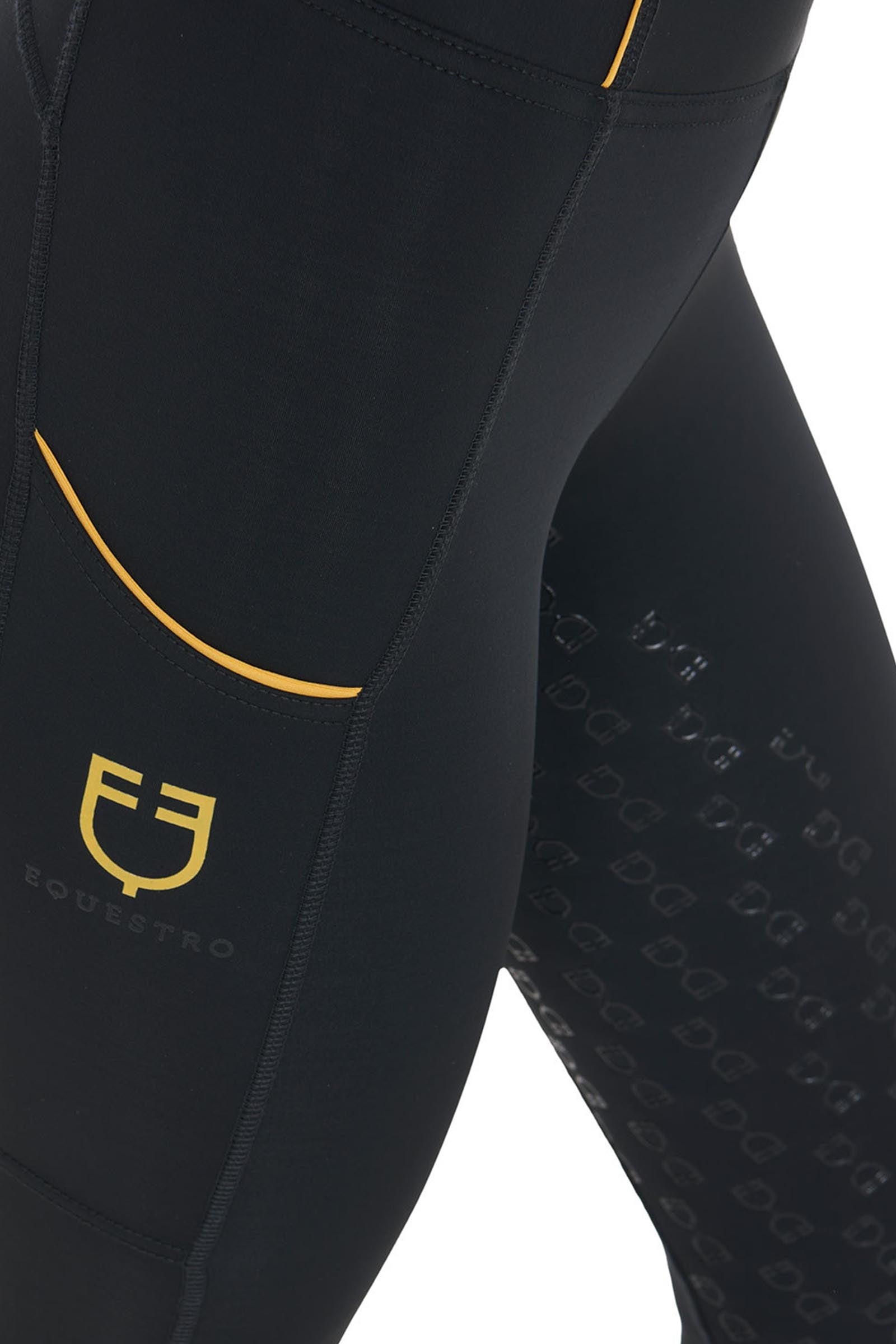 Equestro Women's Fleece Lining Full Grip Leggings Womens Breeches