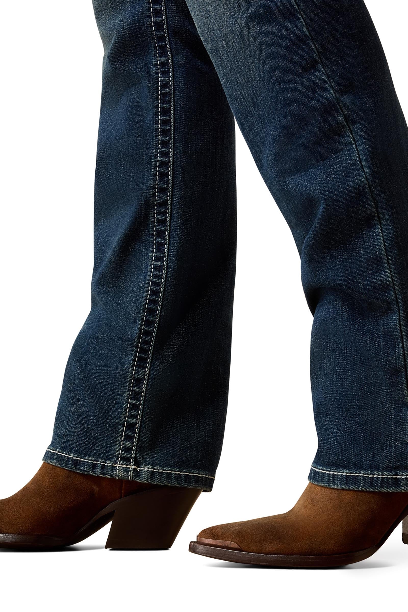 Ariat R.E.A.L. Mid Rise Stretch Icon Stackable Straight Leg Women's Jeans Womens Breeches