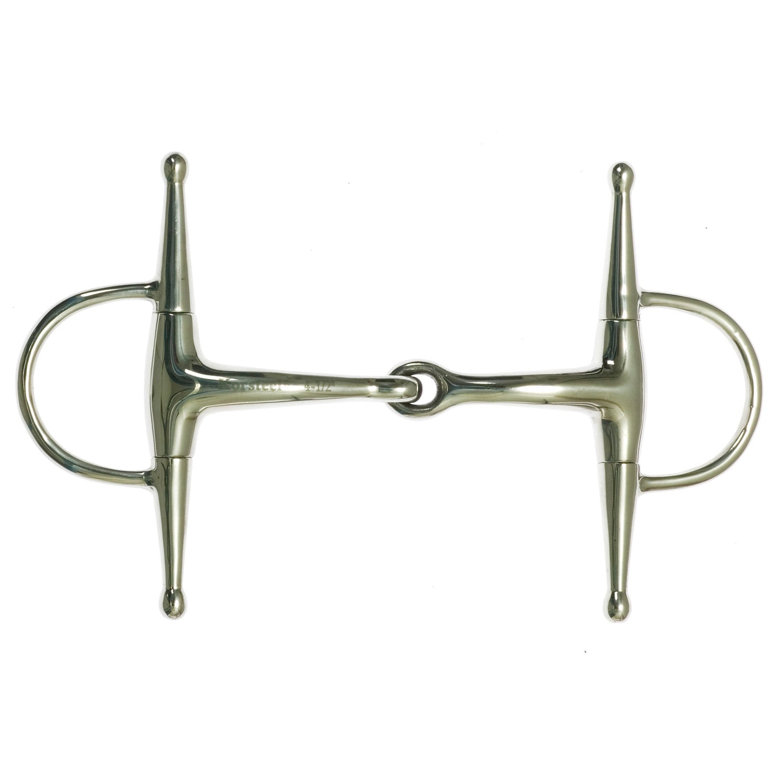 Korsteel Stainless Steel Jointed Full Cheek Snaffle Bit Bitt