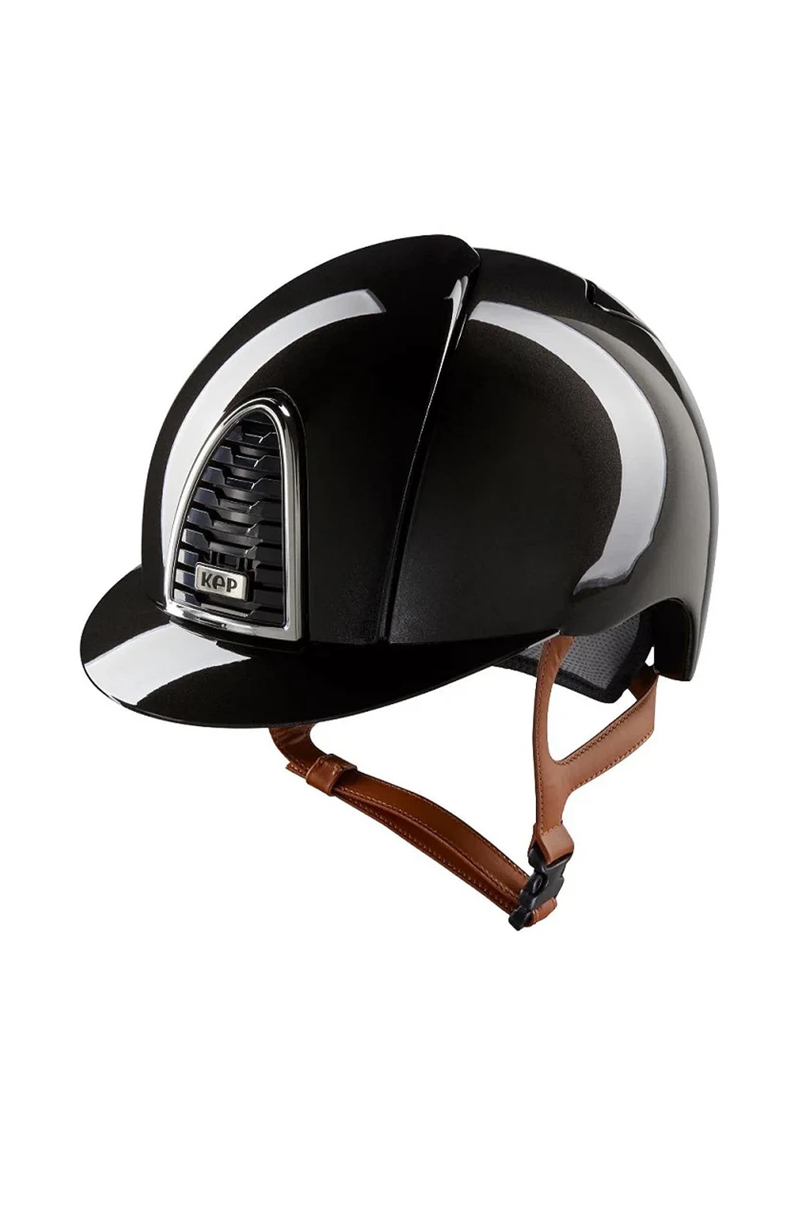 KEP Helmets KEP Cromo 2.0 Shine/Beige Polo Riding Helmet, App Compatible Ridehjelm & sikkerhetsvest