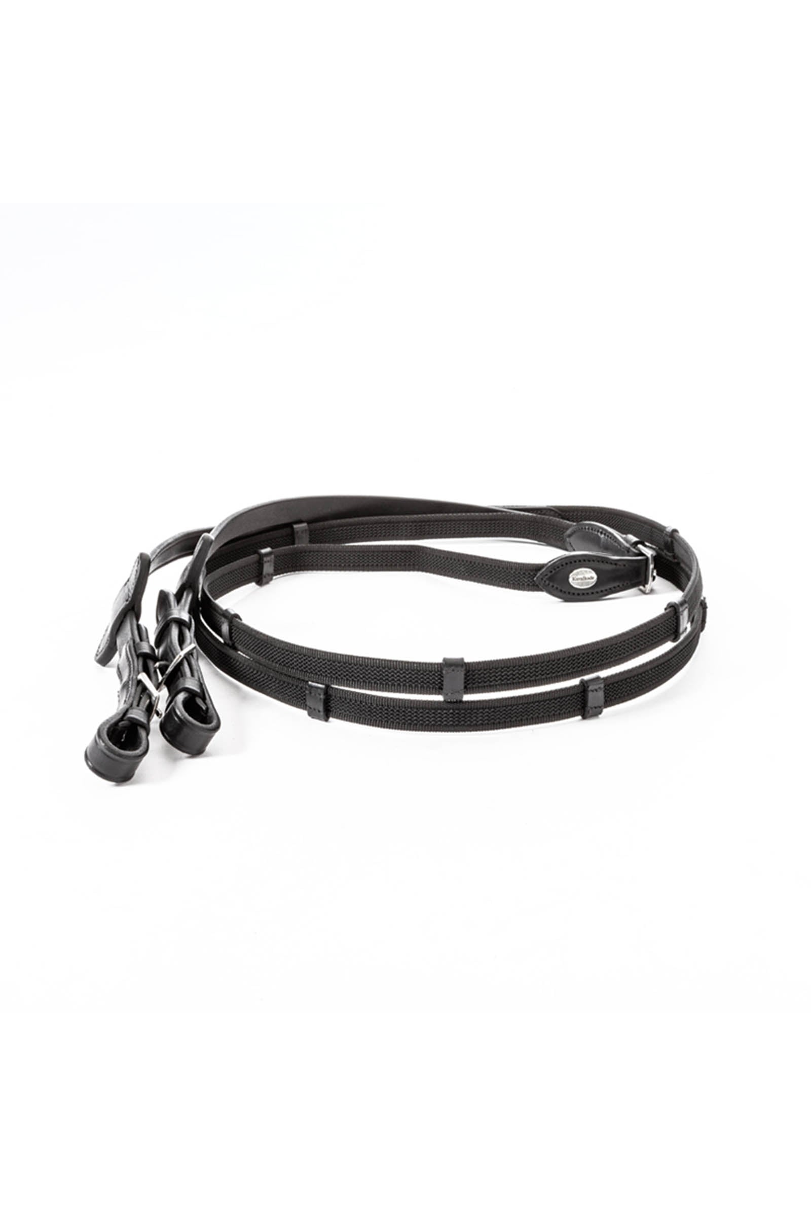 Kavalkade Rubberised reins with ridges, 16mm Bridles & Reins