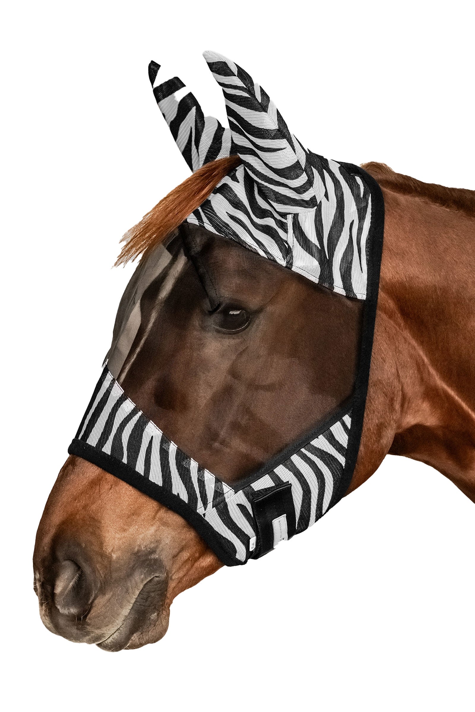 Waldhausen Zebra fluemaske med UV-beskyttelse Fluebeskyttelse til hest