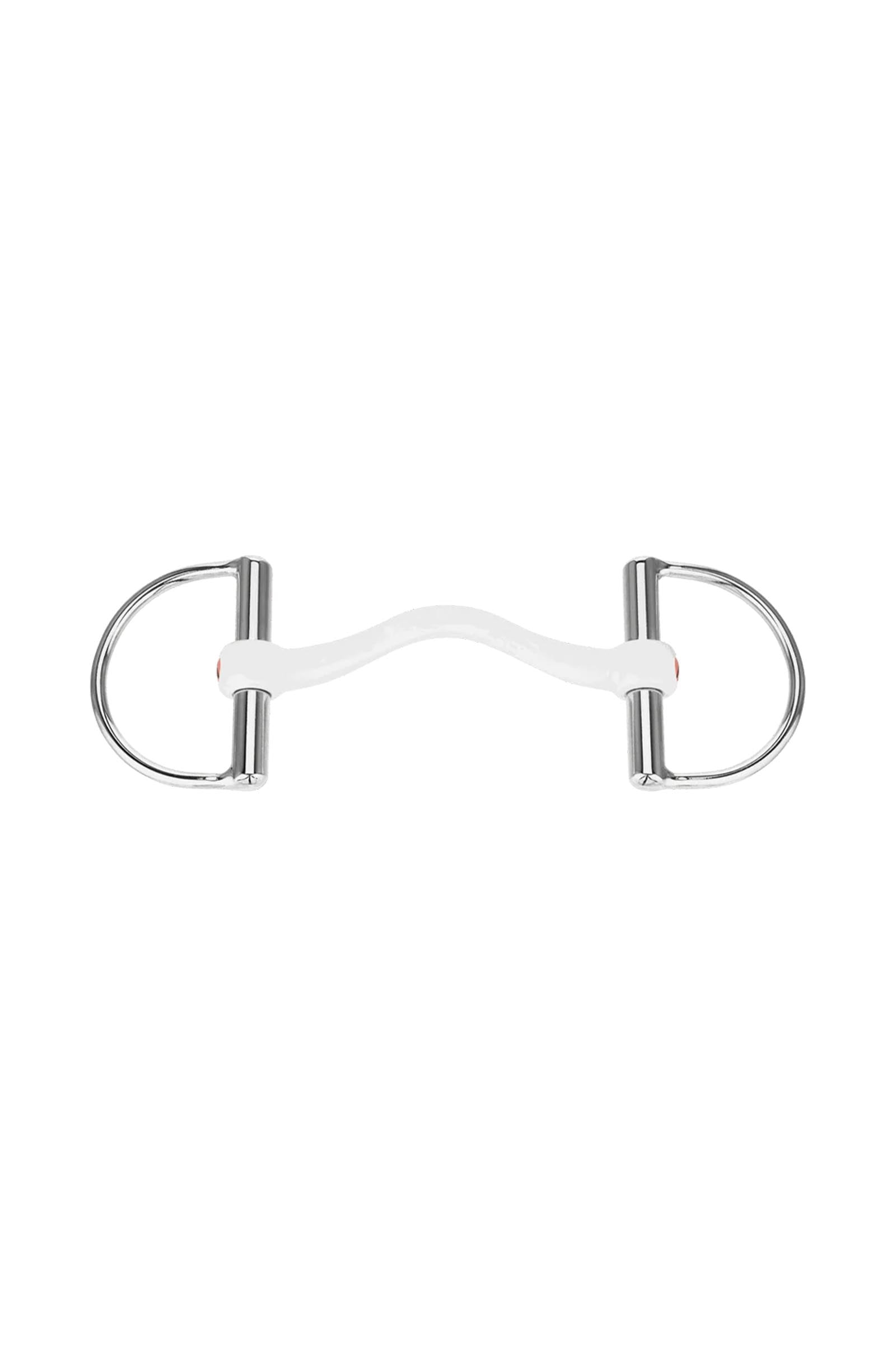 Sprenger Nathe CM D-ring bitt, hard rett stang med tungefrihet, 15 mm, termoplast Bitt