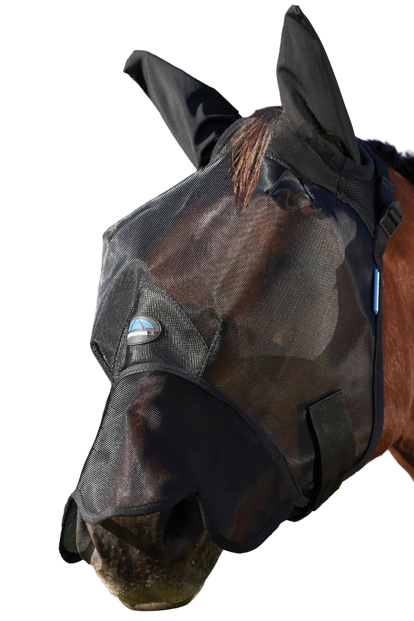 Weatherbeeta Comfitec Insect Guard Fluemaske med ører og nese Fluebeskyttelse til hest