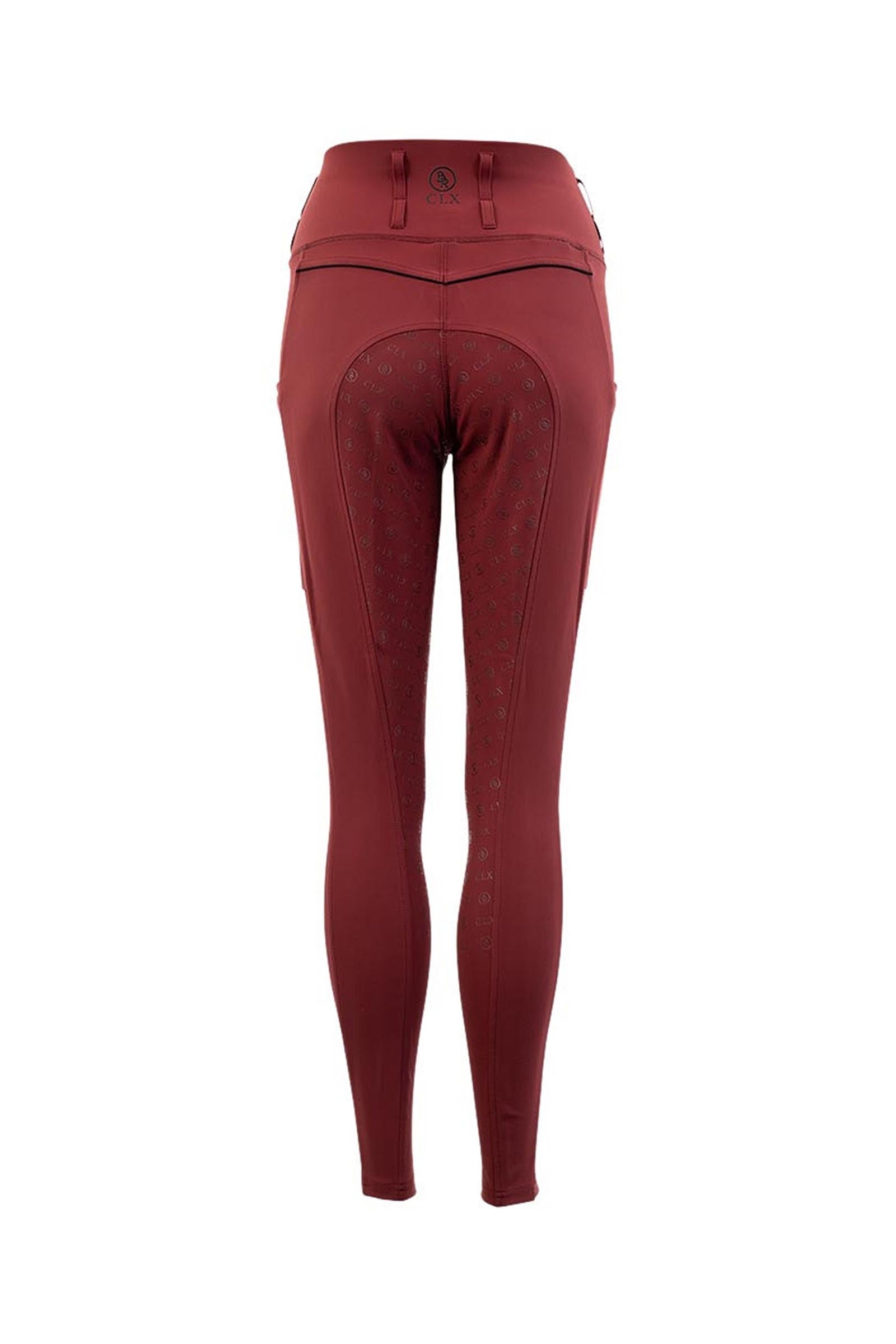 BR CLX damskie legginsy jeździeckie z pełnym silikonowym lejem Womens Breeches