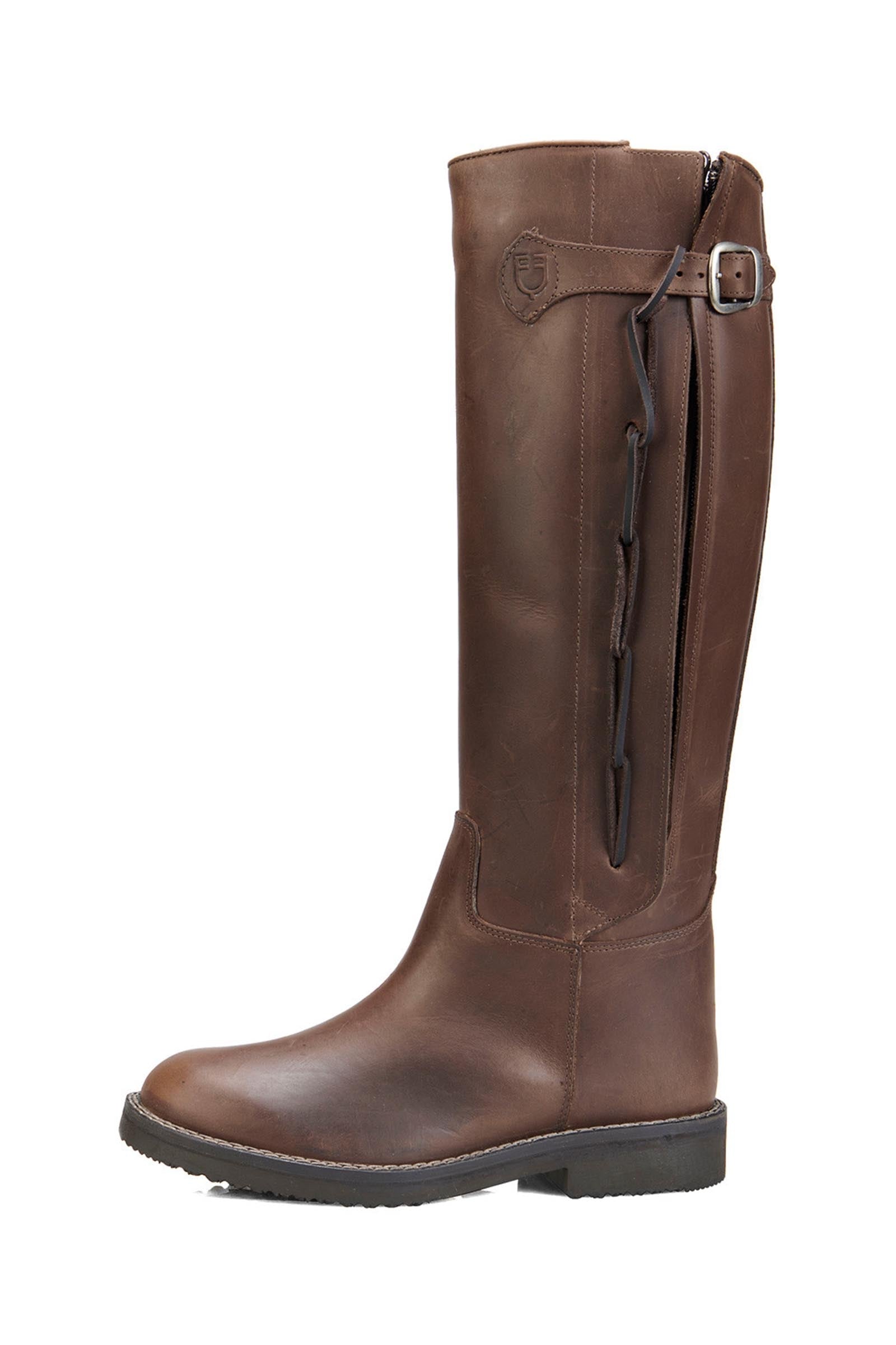 Equestro Unisex Boots With Breathable Inner Lining Riding Boots & Riding Shoes