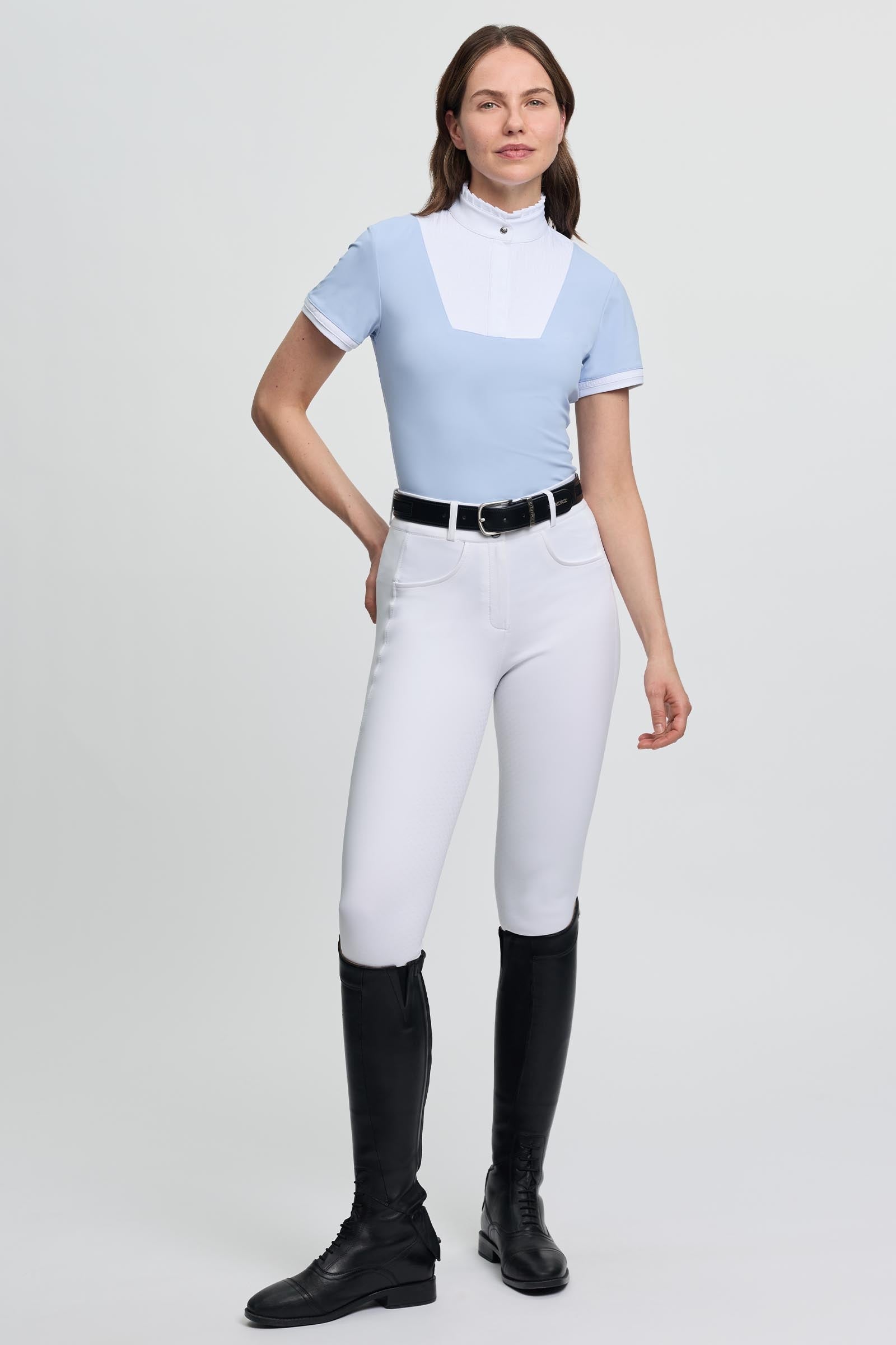 LeMieux Lemieux Sophia Short Sleeve Pleated Show Shirt Women’s Riding Clothing
