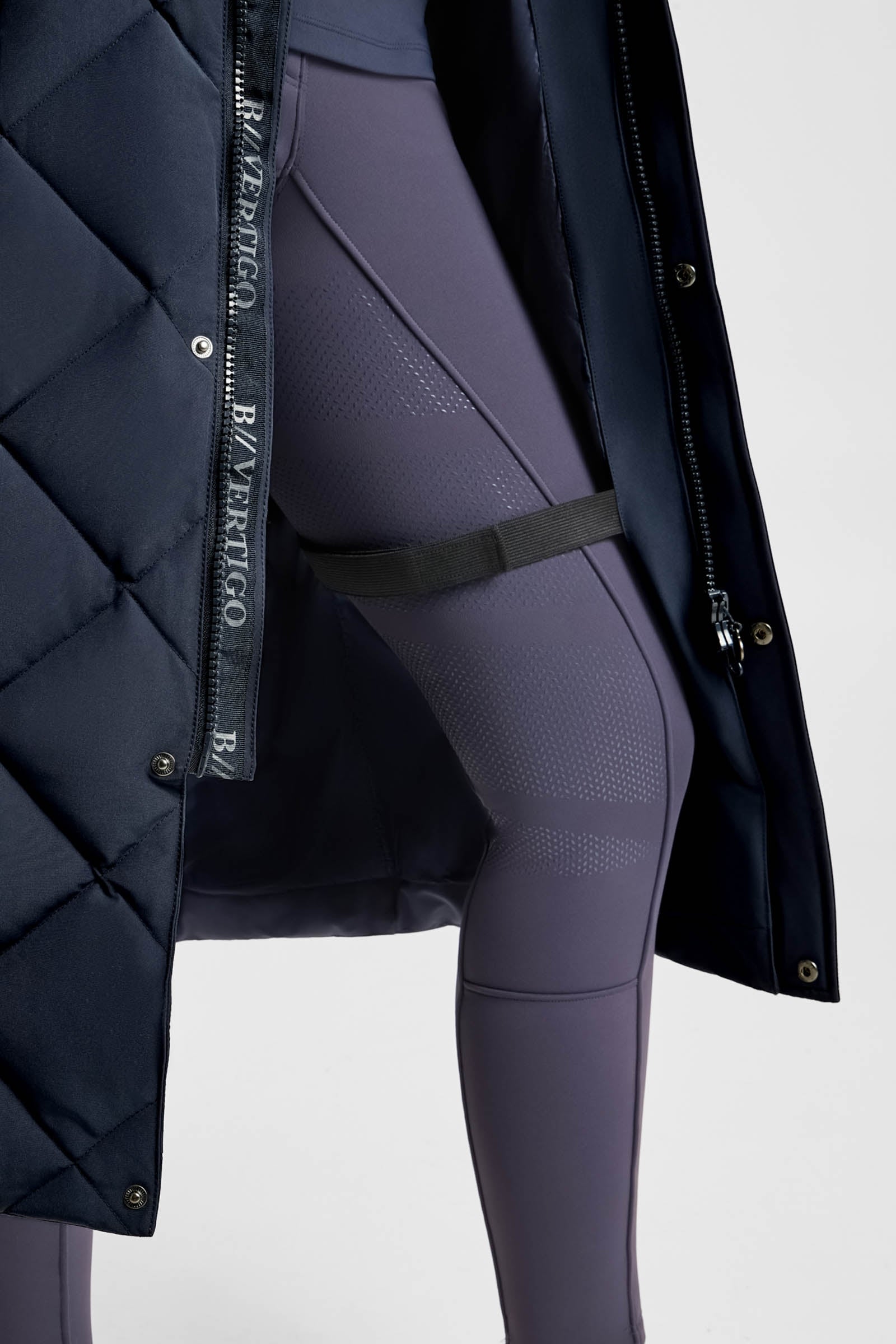 B Vertigo Gem Waxy Women's Padded Long Coat Women’s Riding Clothing