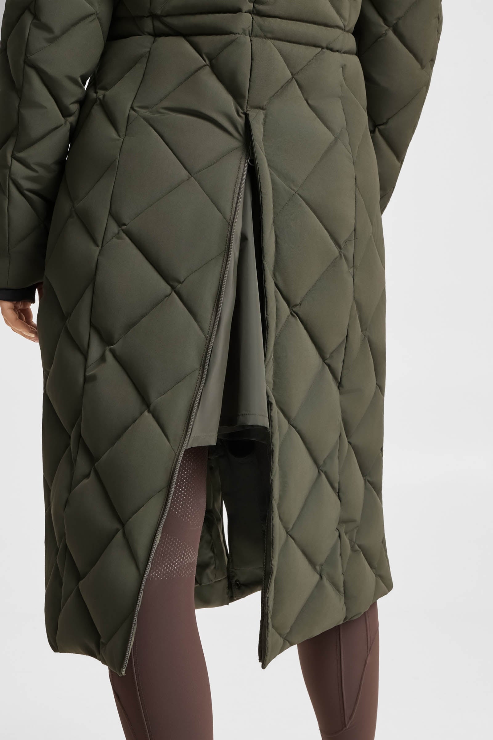 B Vertigo Gem Waxy Women's Padded Long Coat Women’s Riding Clothing