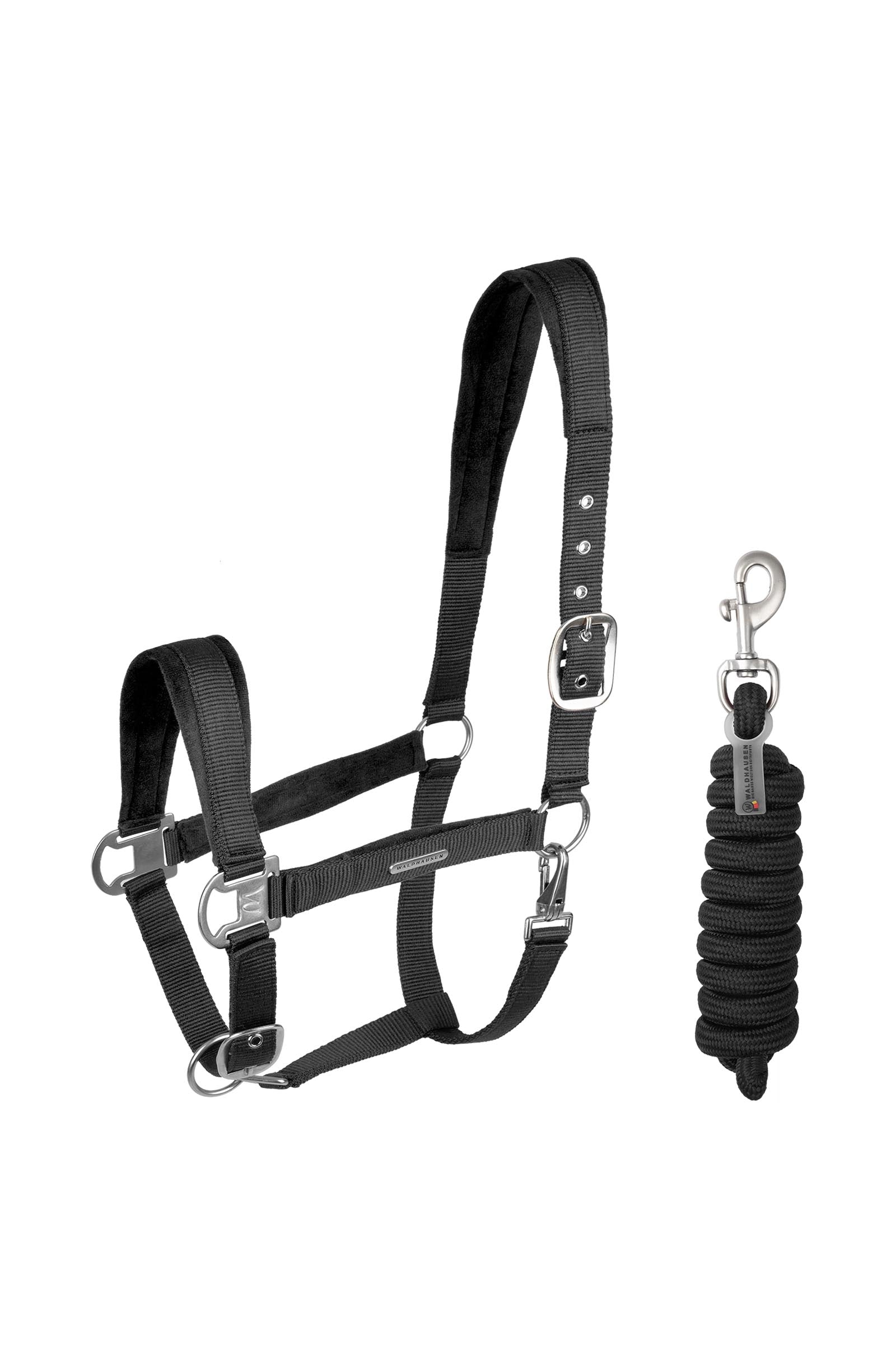 Waldhausen Velvet Halter and Lead Rope Set Halters & Leads