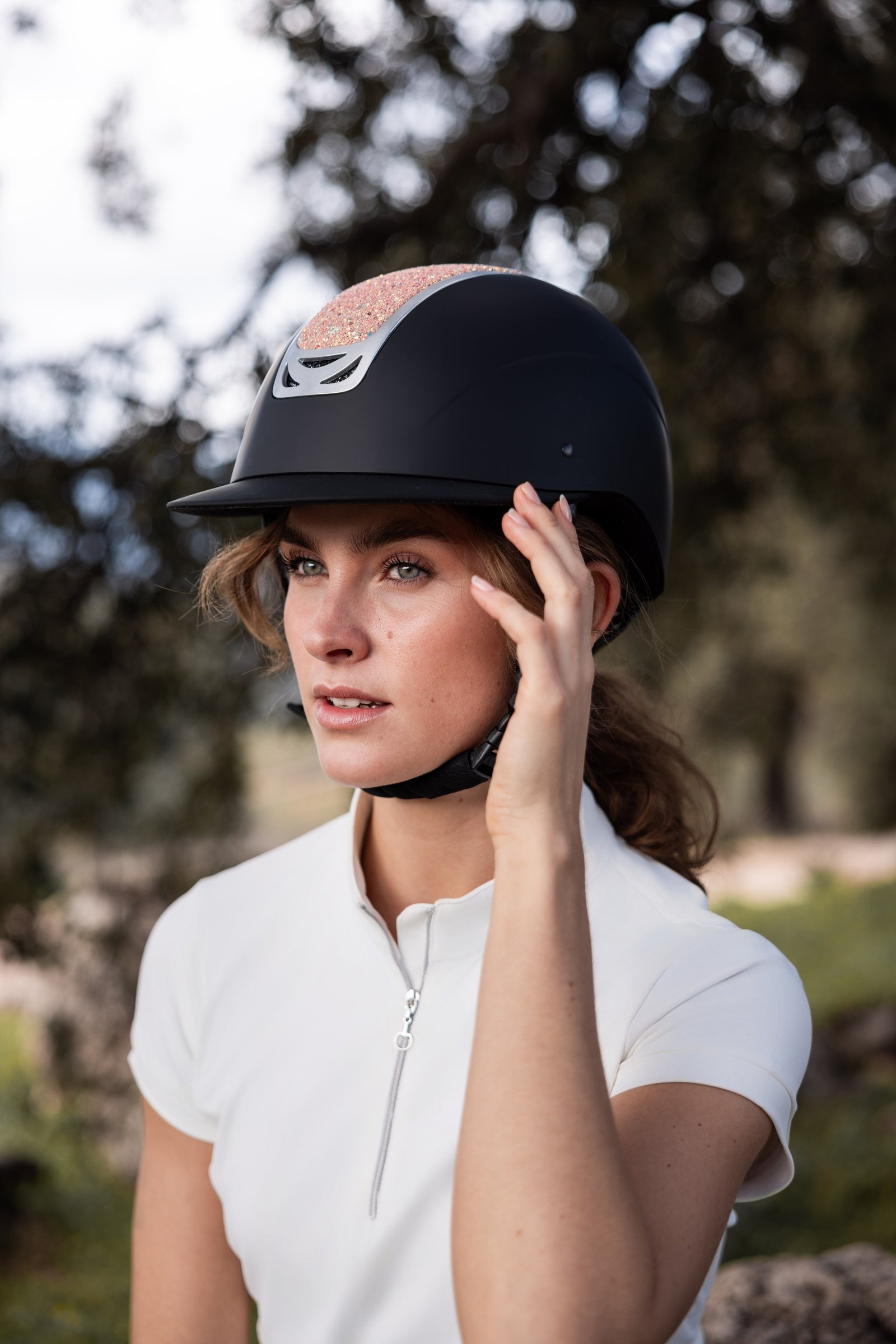 Horze Arix II Crystal Helmet Safety Equipment