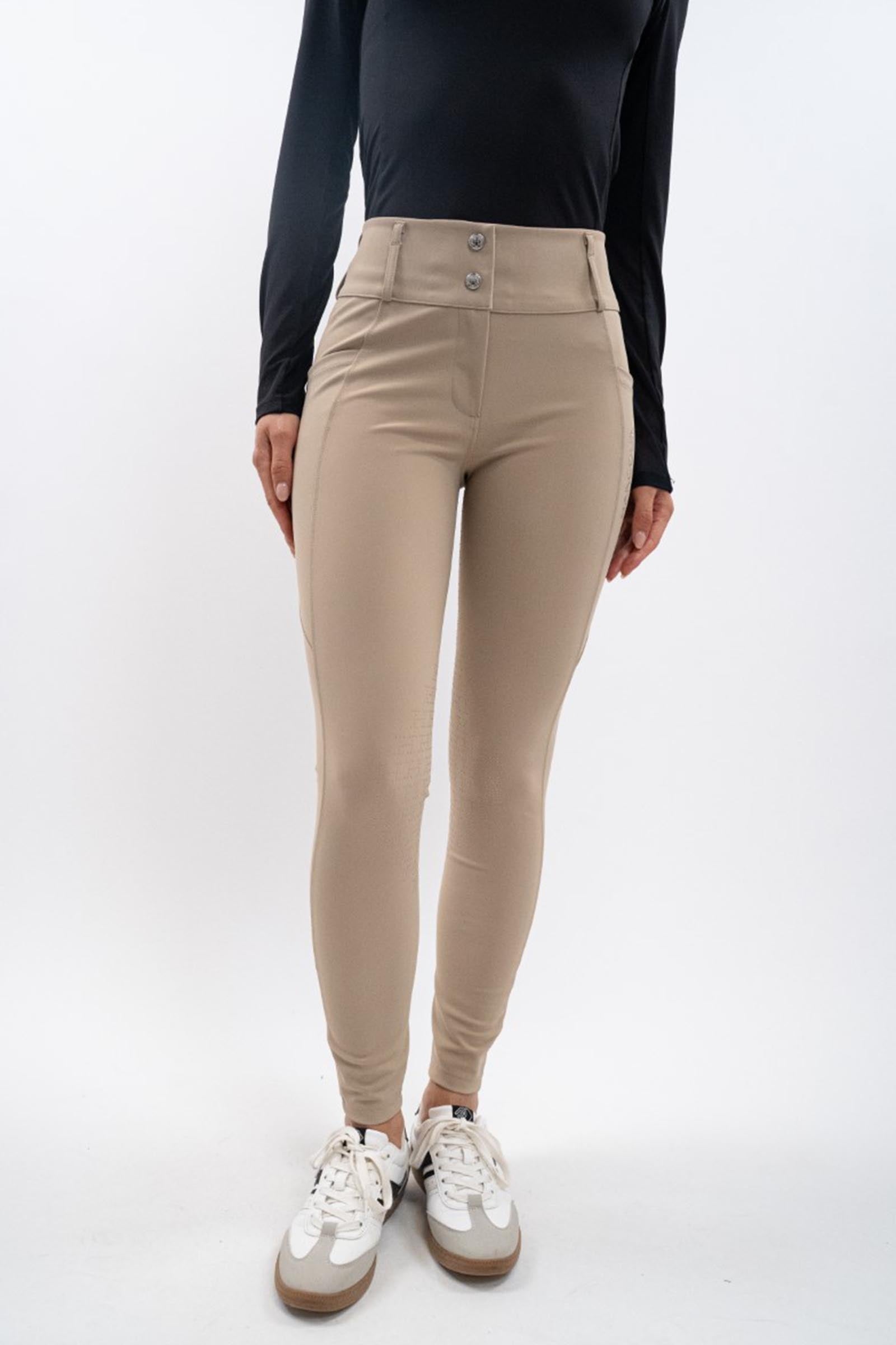 Harcour Ludivine dame ridebukse med fullgrip Womens Breeches