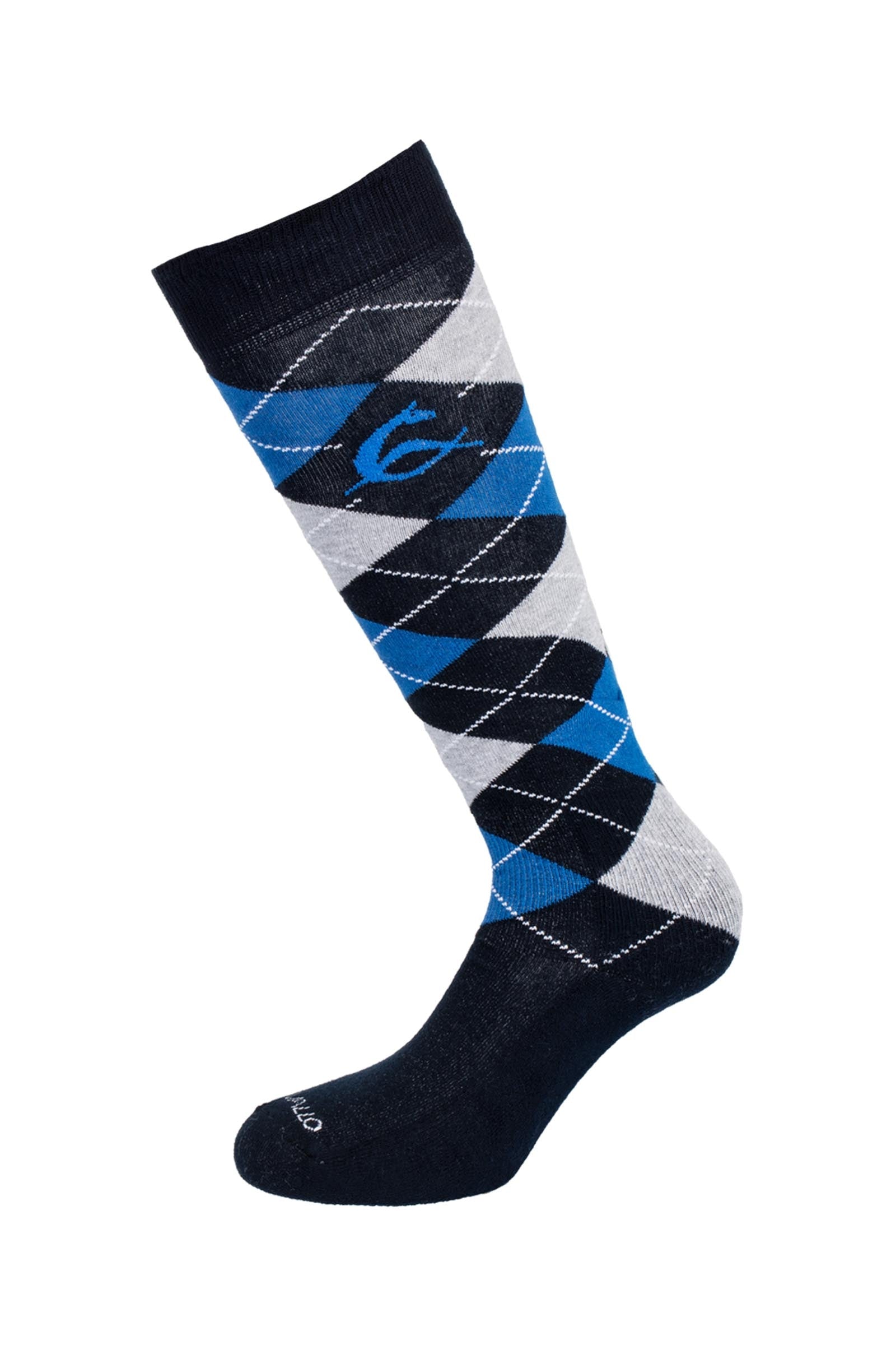 Acavallo Diamond Pattern Cotton Socks Socks
