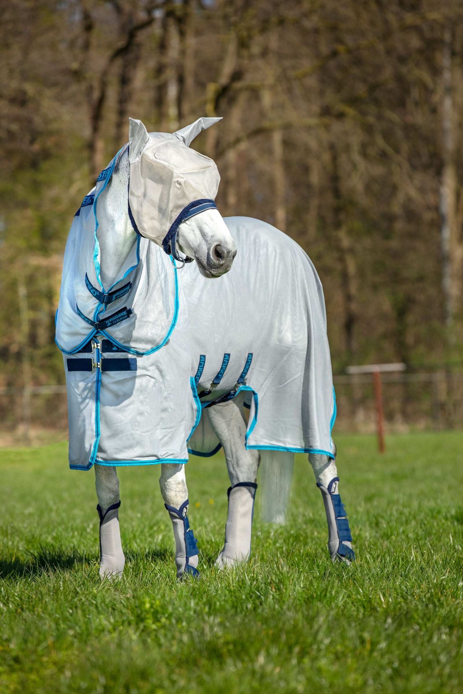 Horseware Amigo Bug Buster fluedekken med avtakbar halsdel Dekken