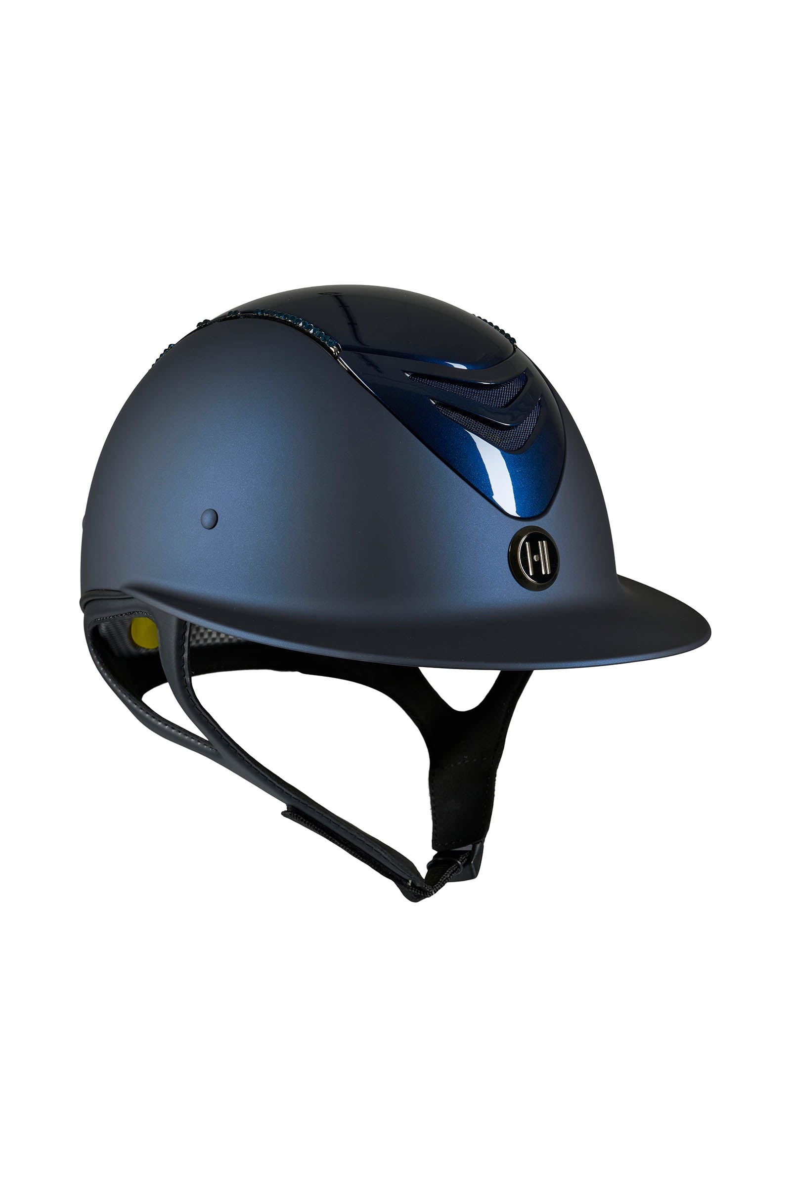 OneK Mips Avancé Matt Glossy Top Swarovski Riding Helmet Ridehjelm & sikkerhetsvest