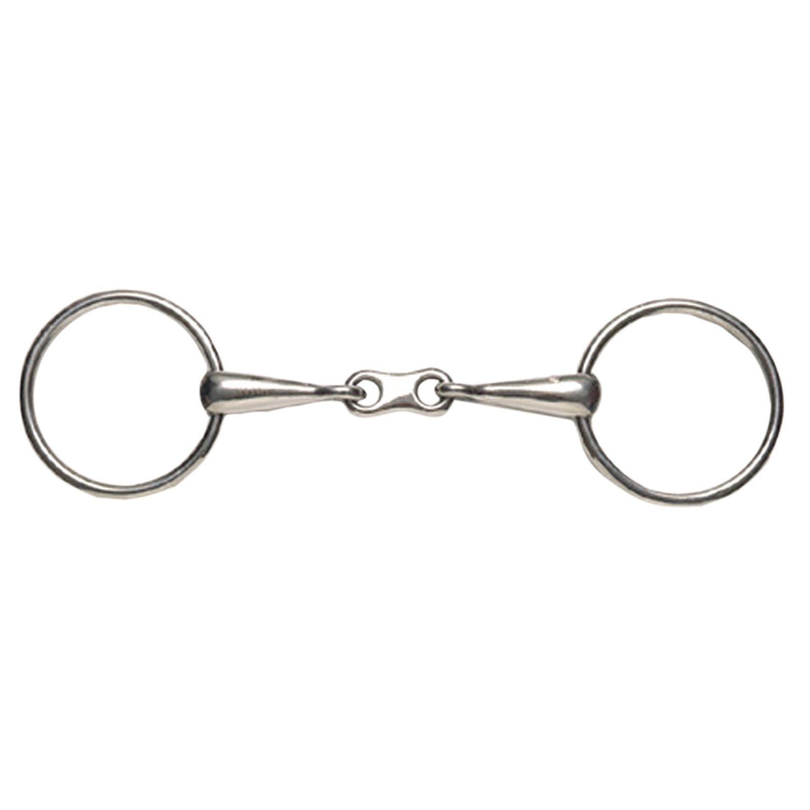 Korsteel Stainless Steel Thin Mouth French Link Loose Ring Snaffle Bit Bitt